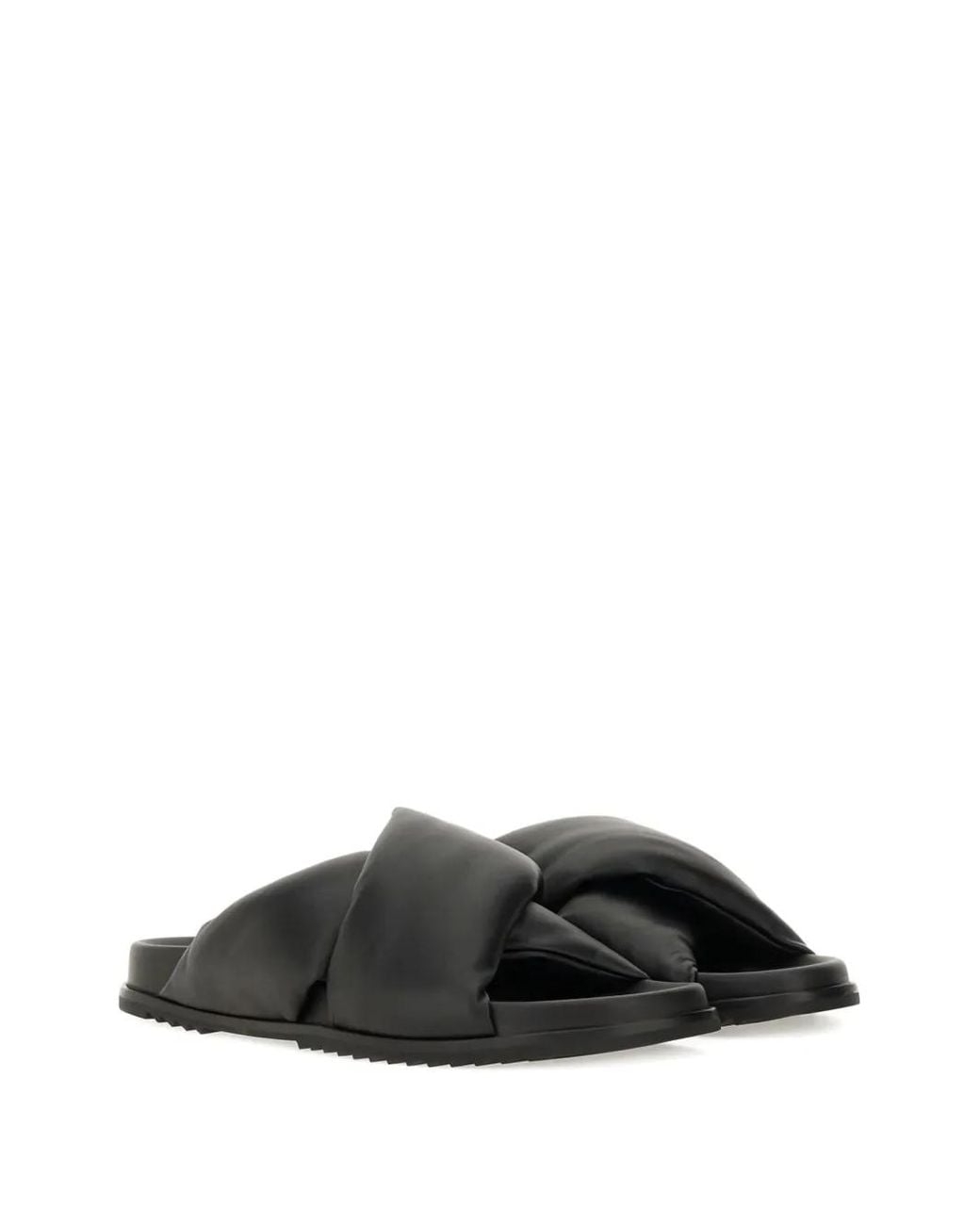 Rick Owens Black Padded Sandals for men