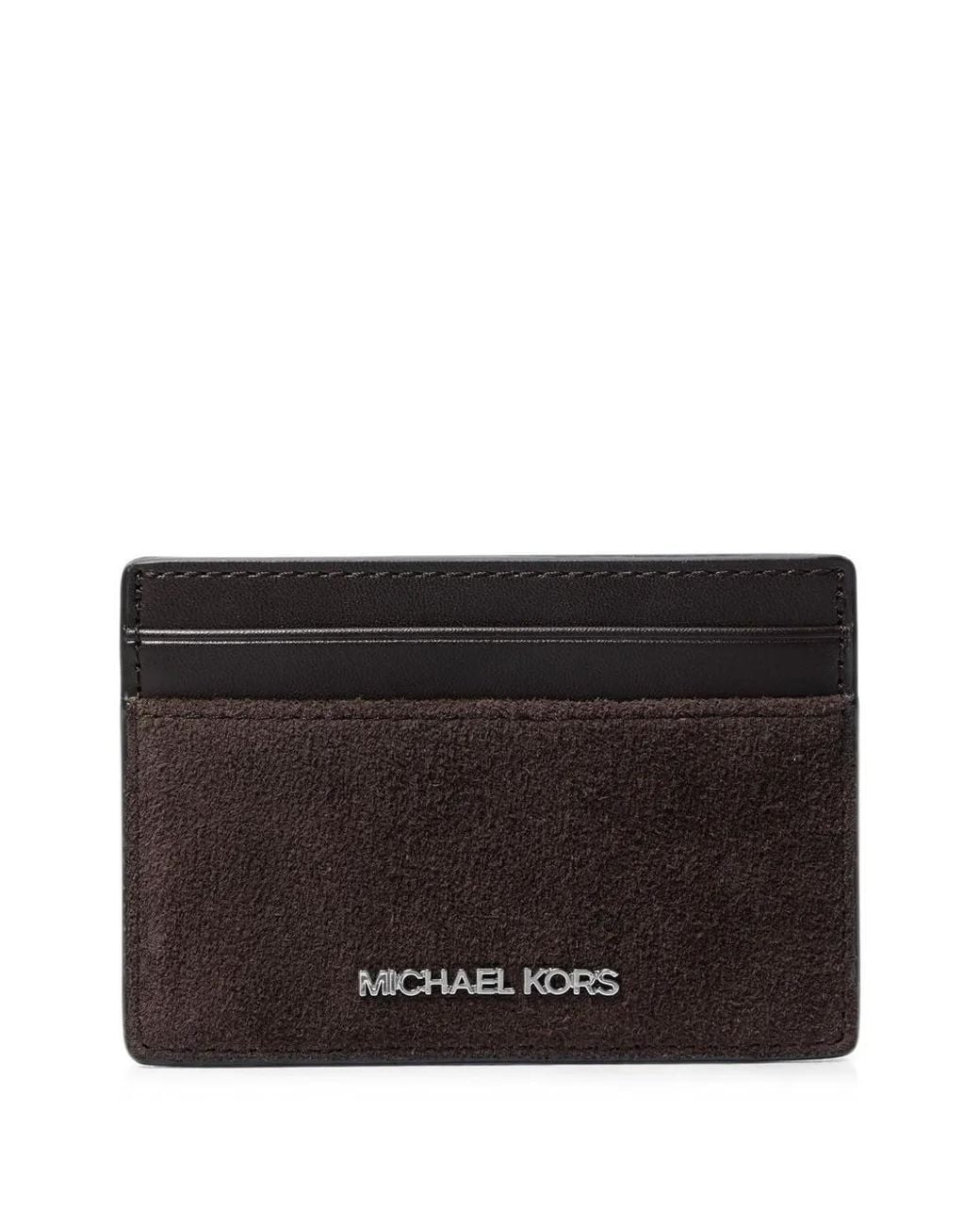 Michael Kors Black Mason Suede Card Holder for men