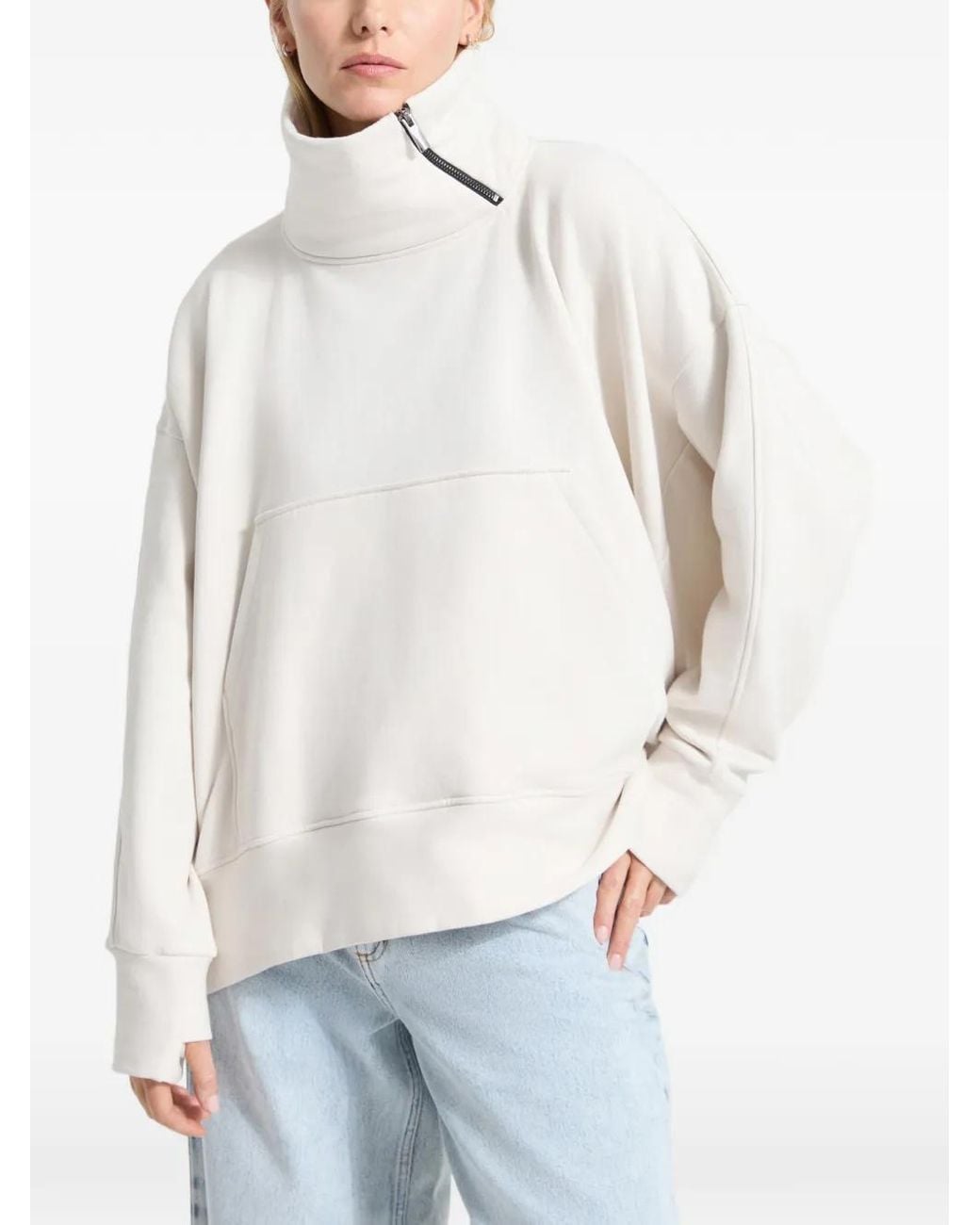 MARCELLA Blue Boerum Asymmetric Sweatshirt