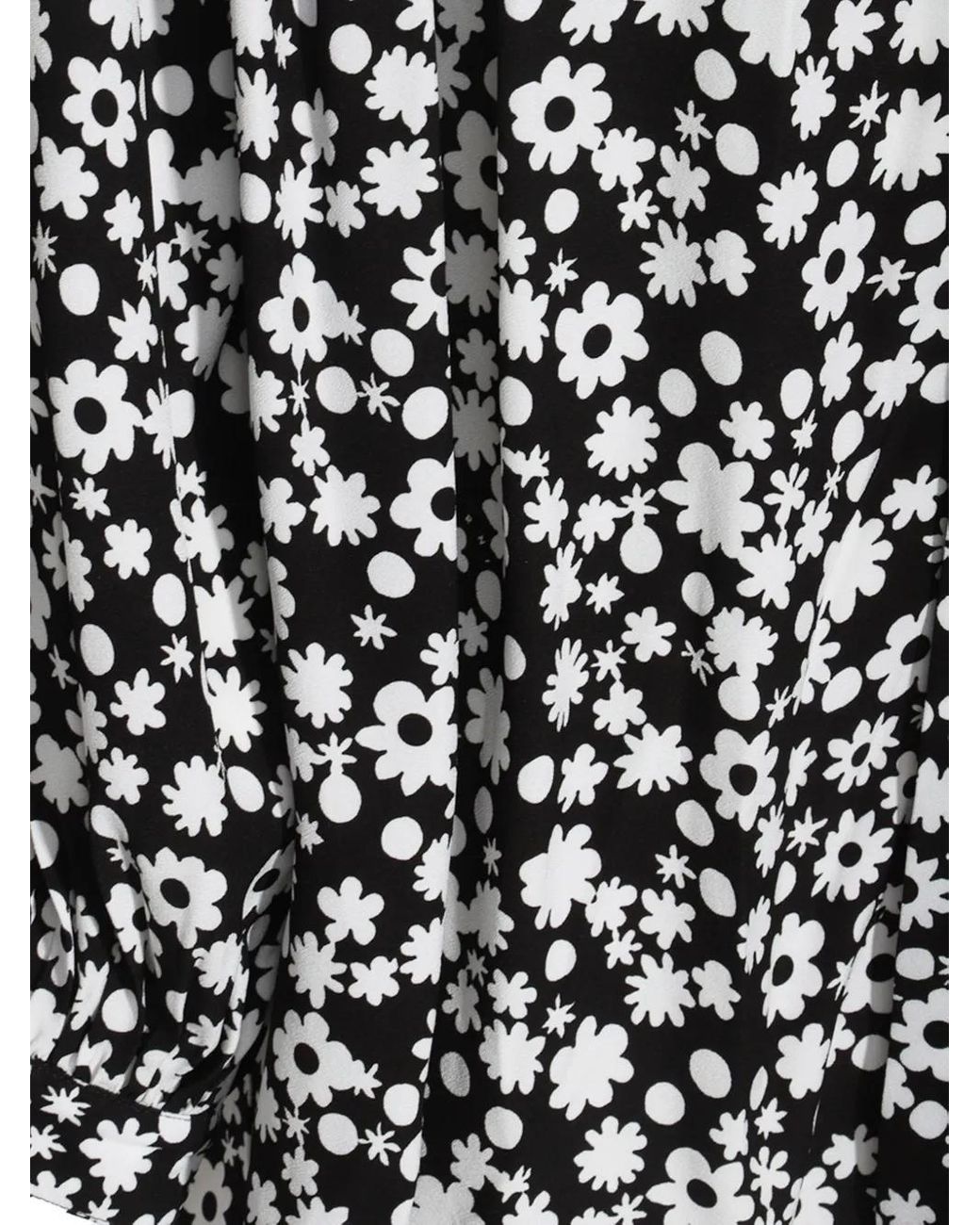 Marni Black Floral-Print Blouse