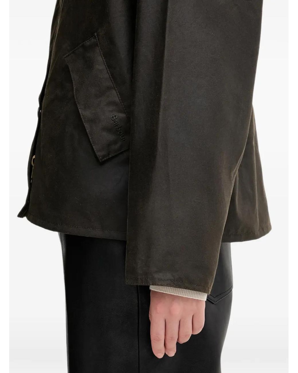 Barbour Transport Legerjack in het Black