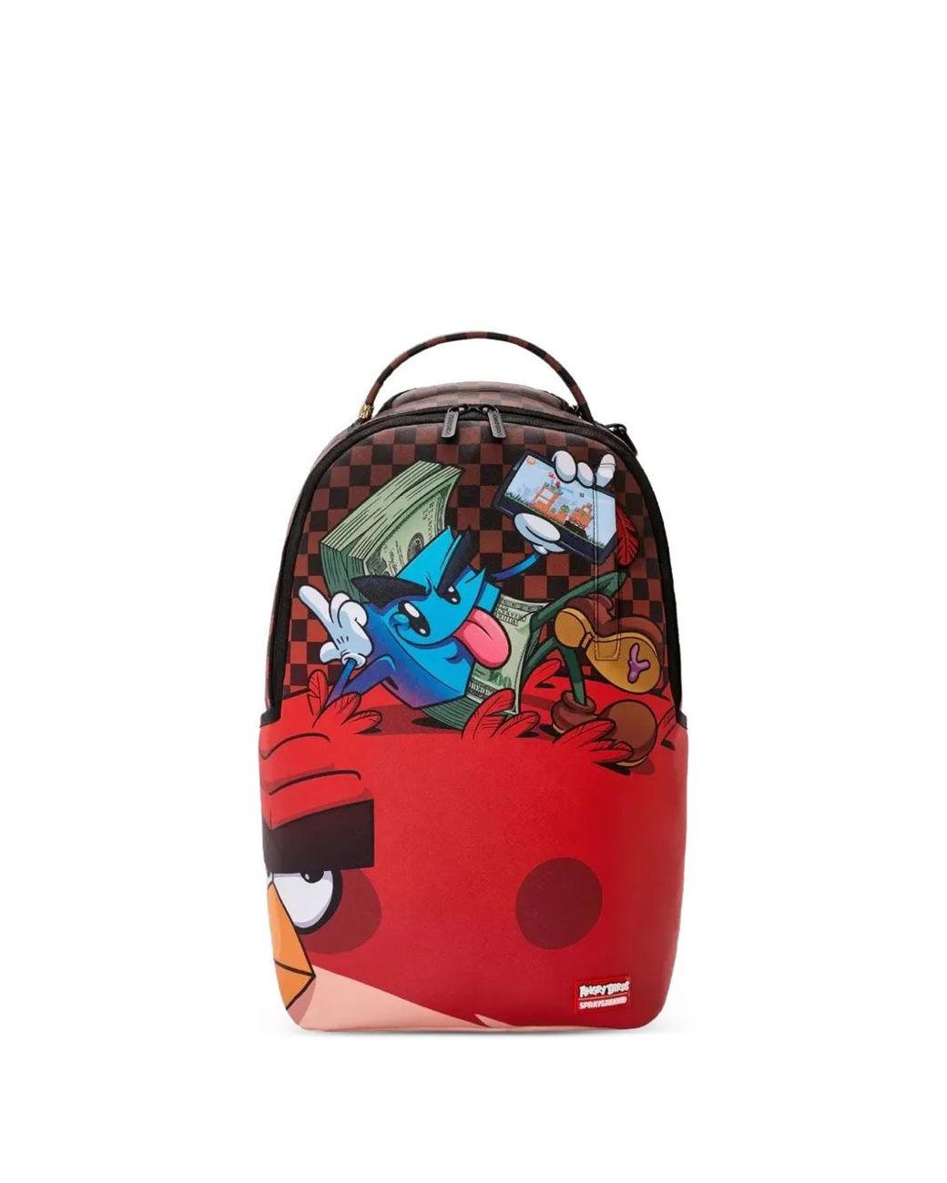 Sprayground Red Angry Bird Money Boy Backpack for men
