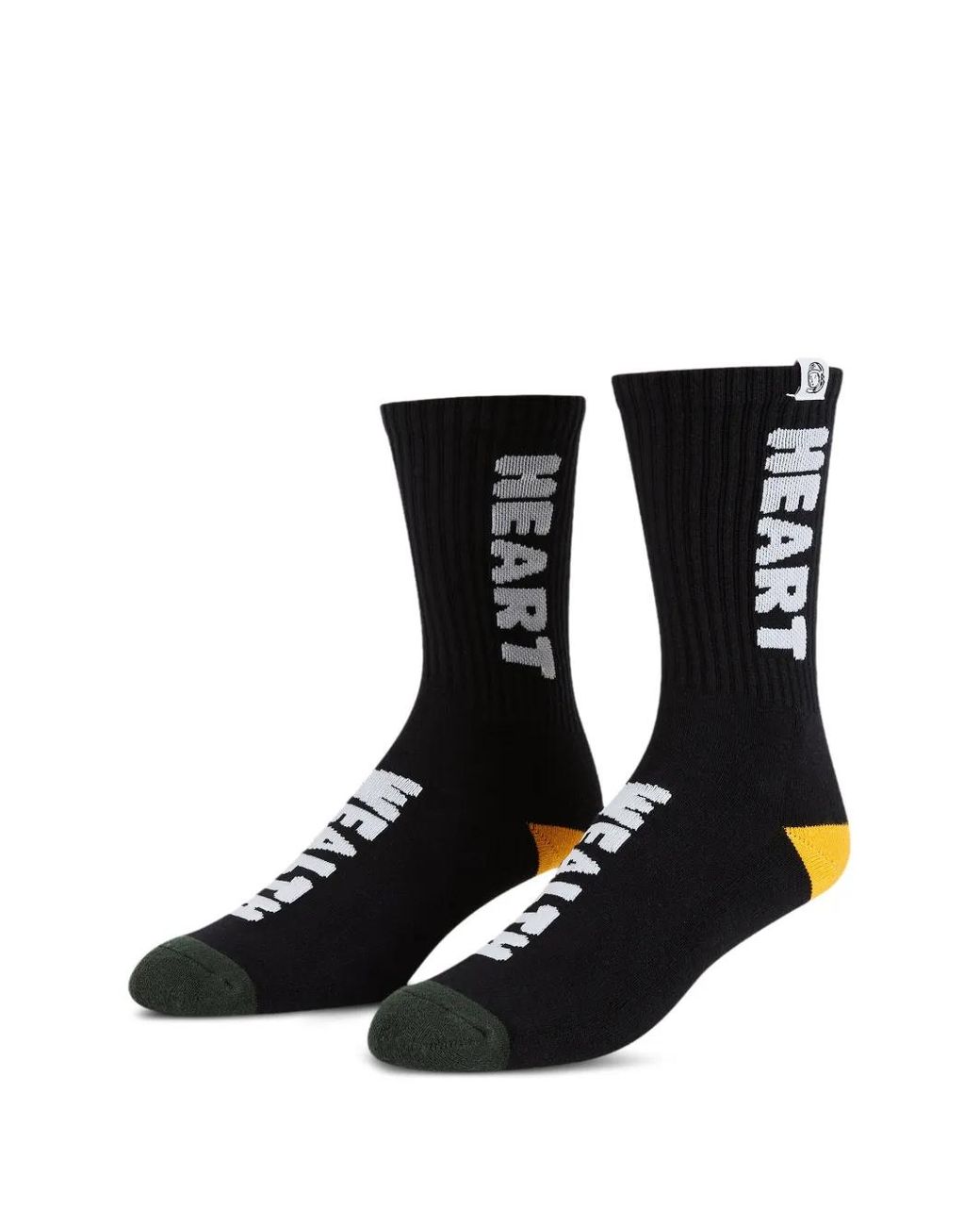 BBCICECREAM Black Logo-Intarsia Socks for men
