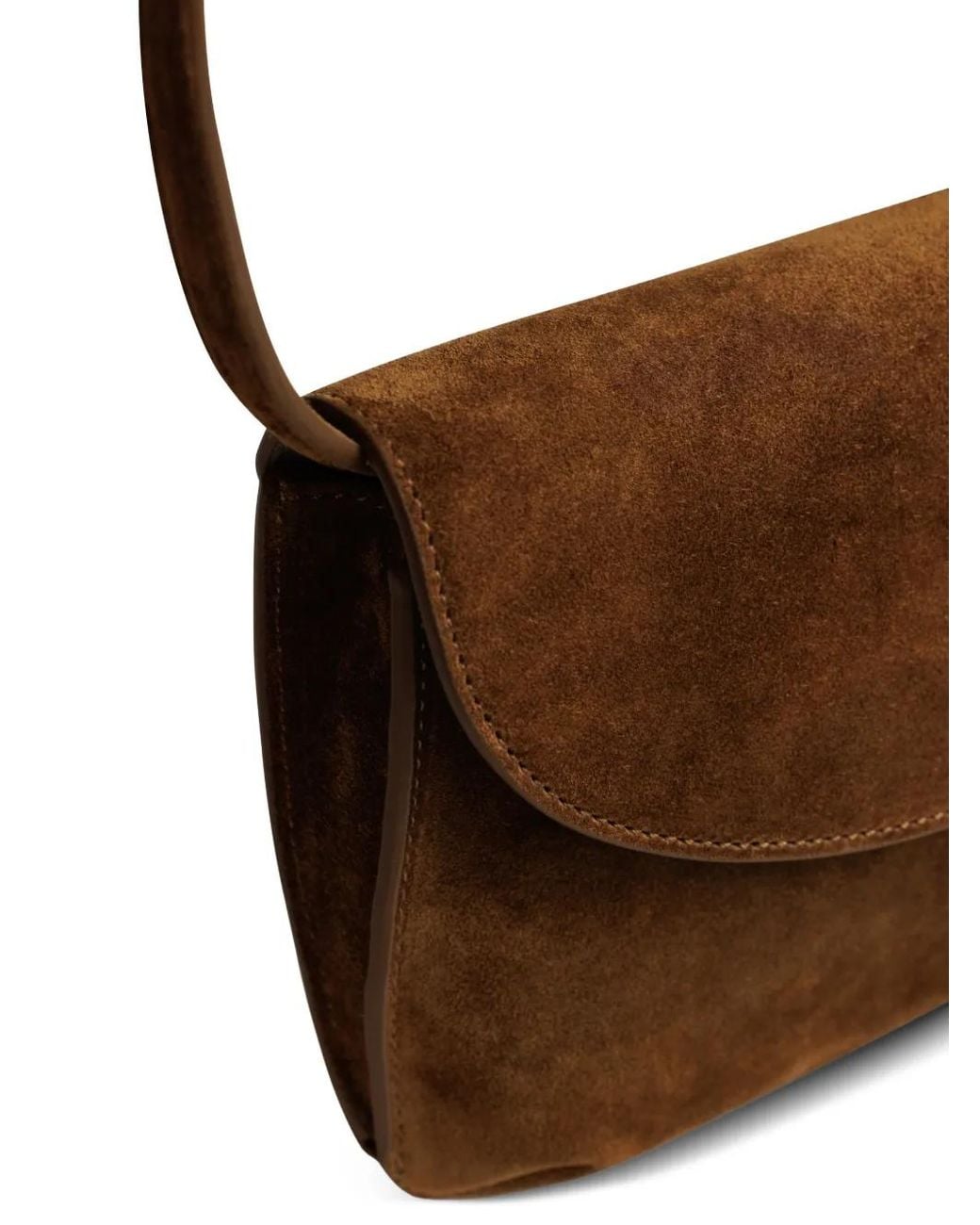 Yu Mei Brown Keriana Suede Cross Body Bag