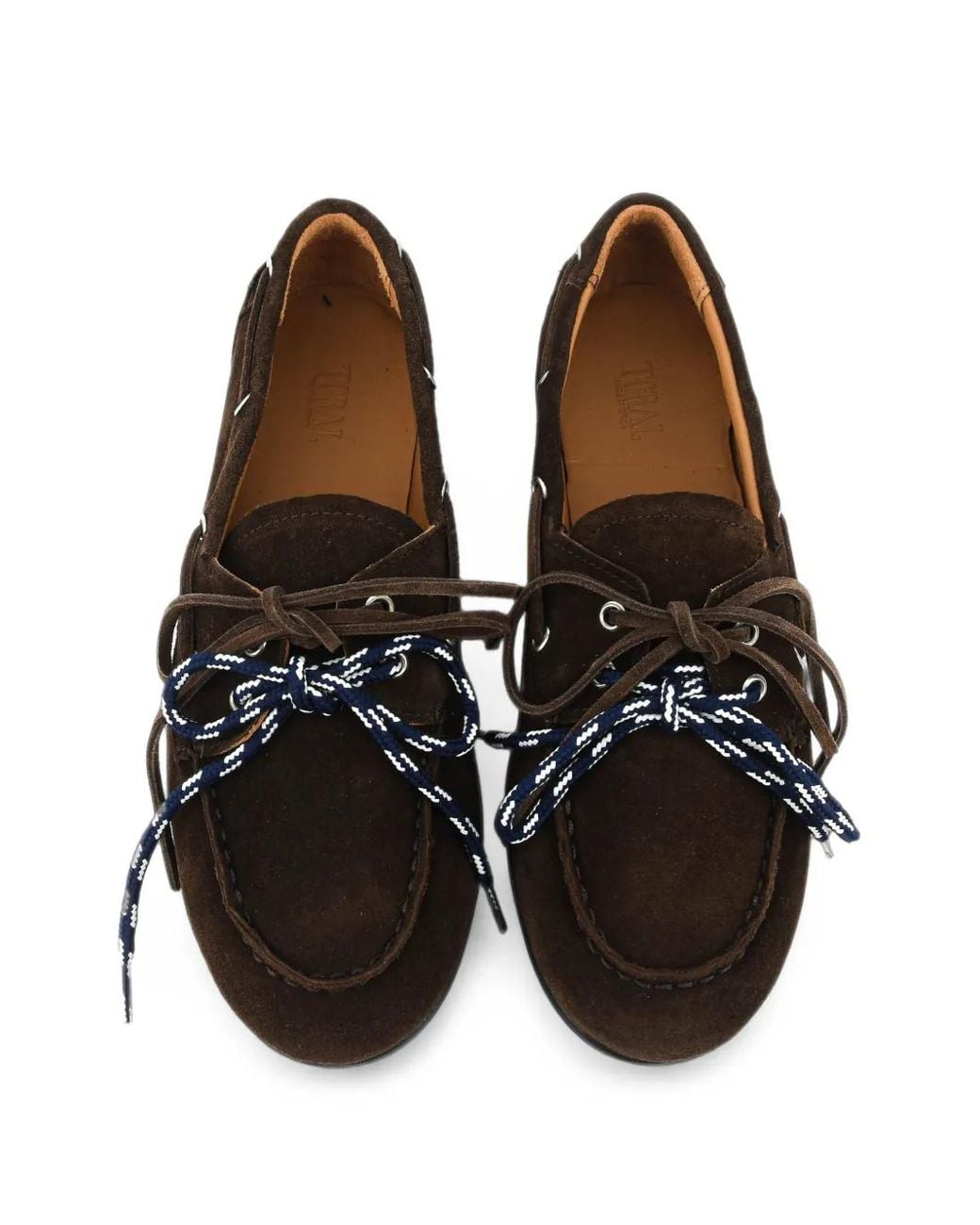 Toral Shoes White Harvey Suede Boat Shoes for men