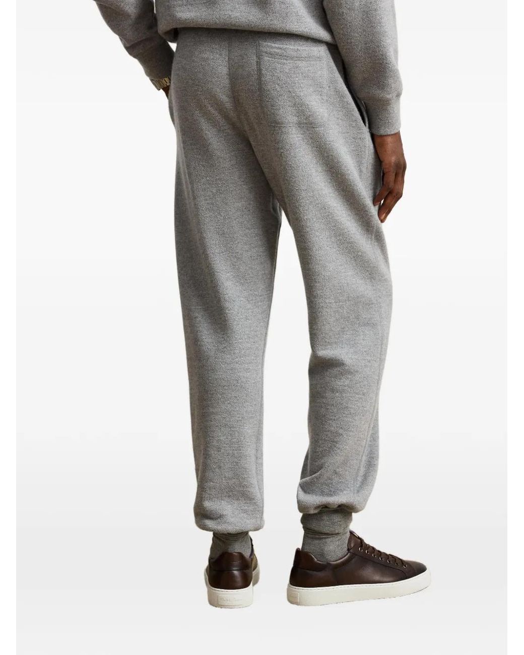 Ralph Lauren Gray Drawstring Track Pants for men