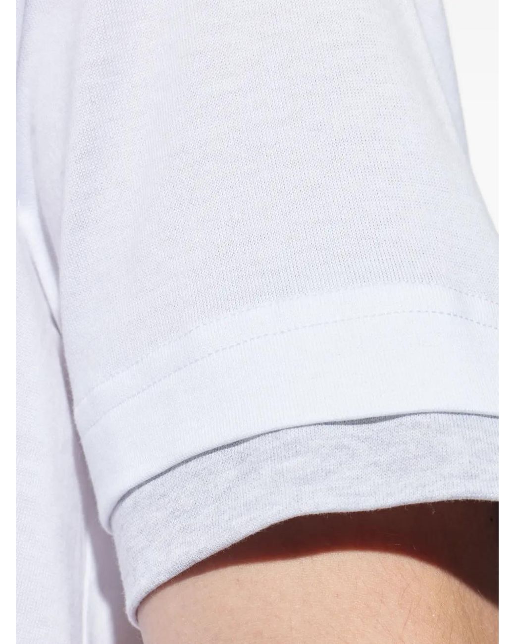 Eleventy White Layered-Effect T-Shirt for men
