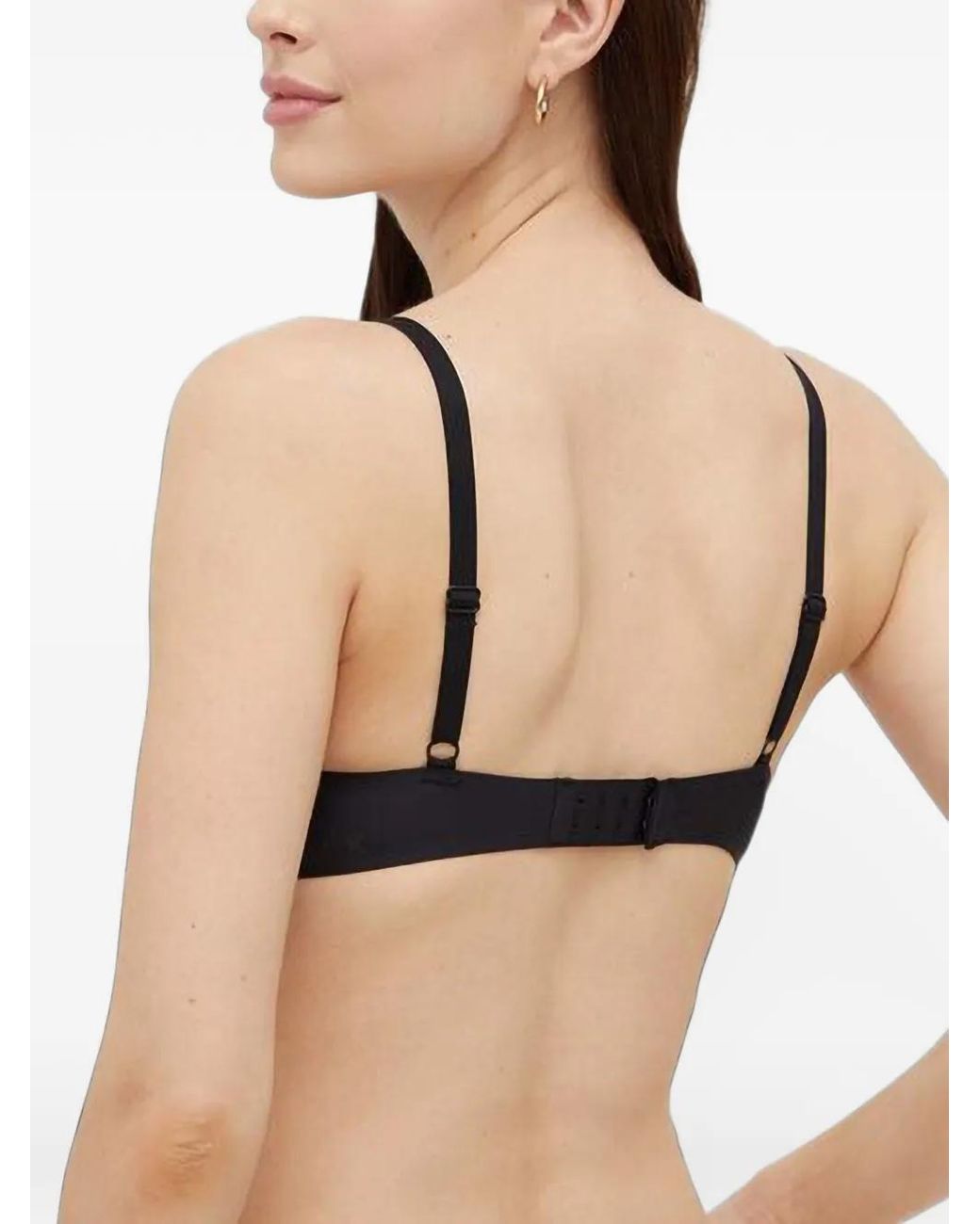 Chantelle Black Sheer Cross-Patch Bra