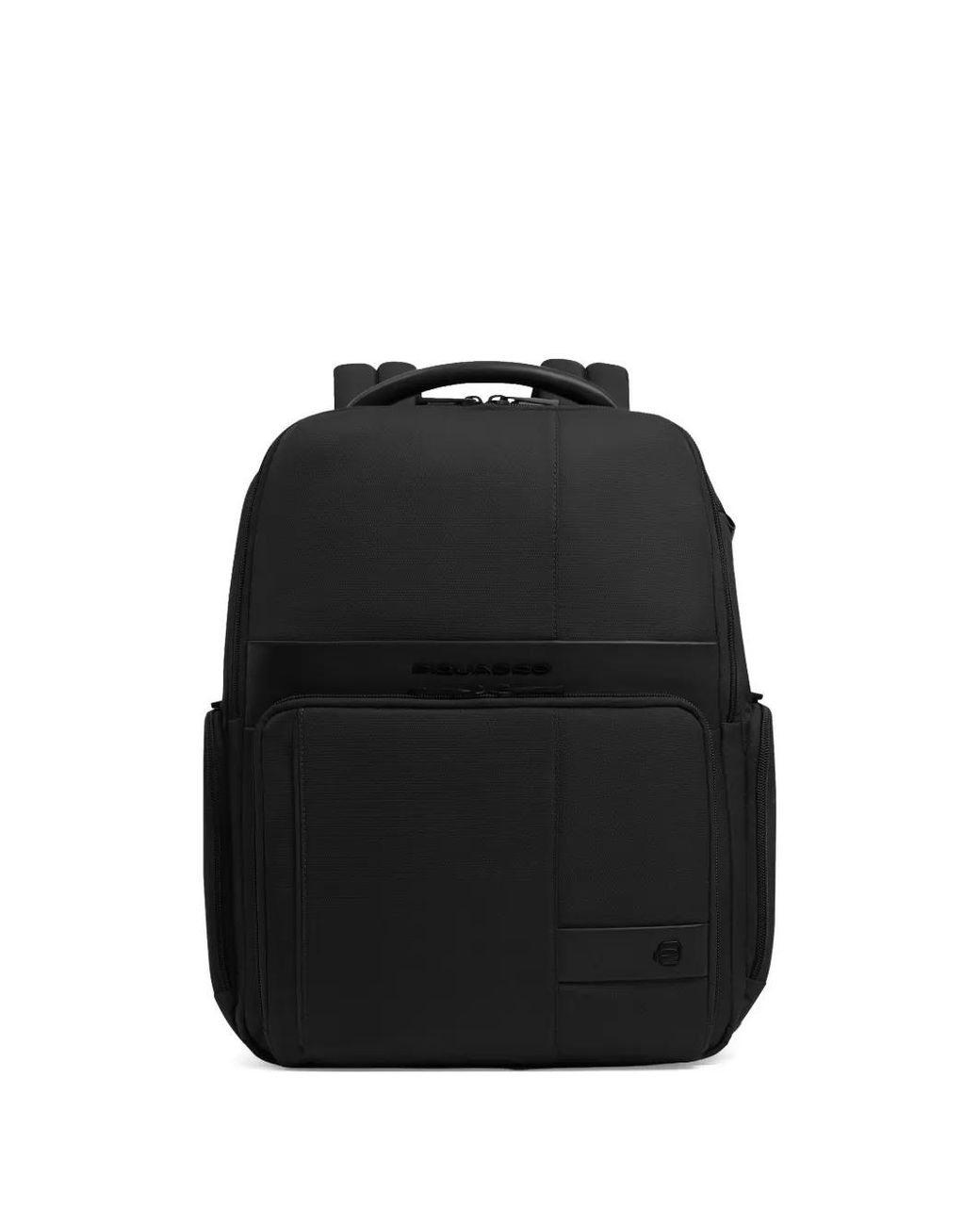 Piquadro Black Expandable Laptop Backpack for men