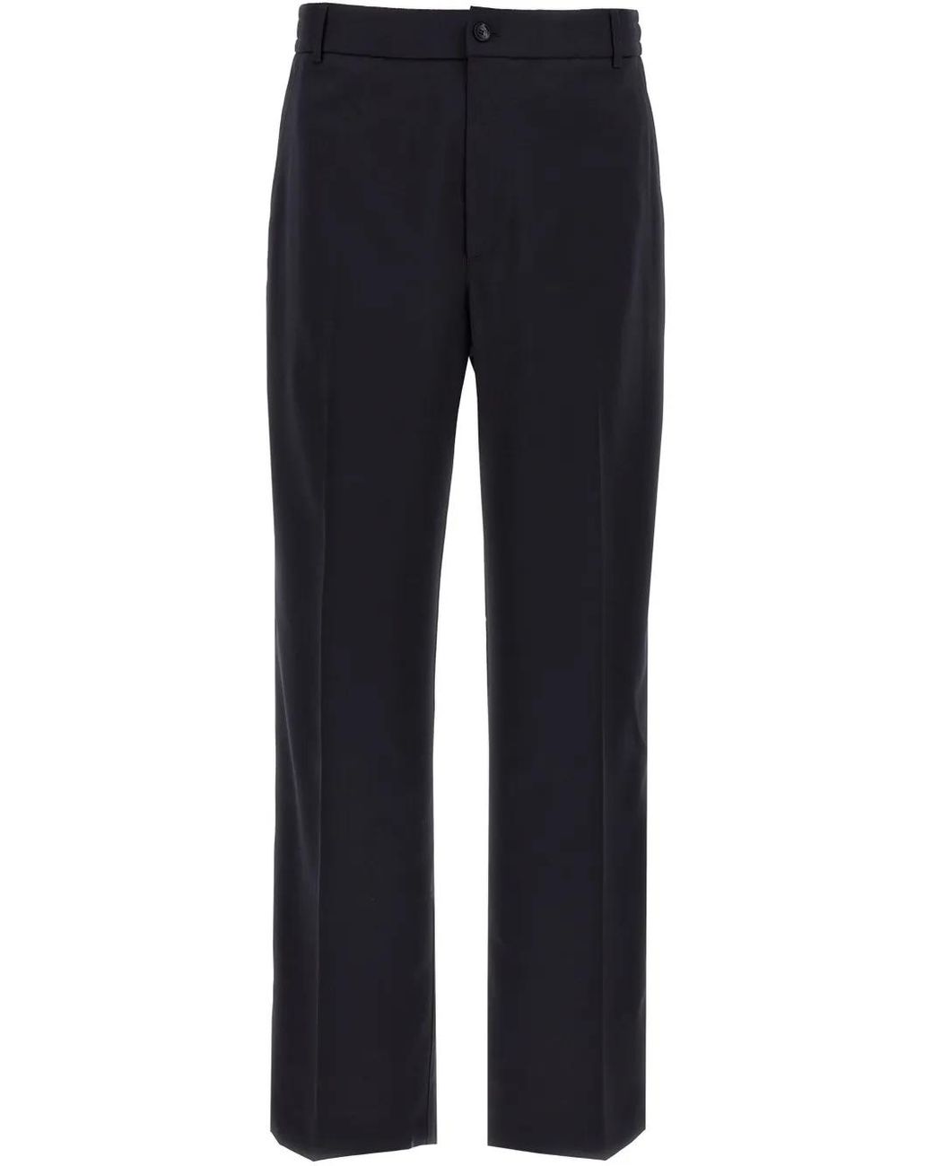 Moncler Blue Straight Leg Pants for men