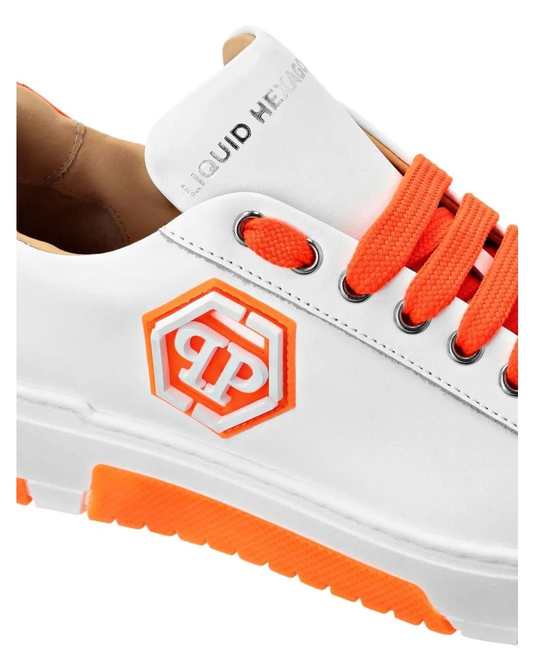 Philipp Plein White Hexagon Trainers