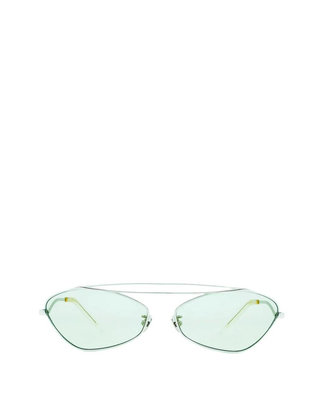MYT Green Geometric-Frame Double-Bridge Sunglasses