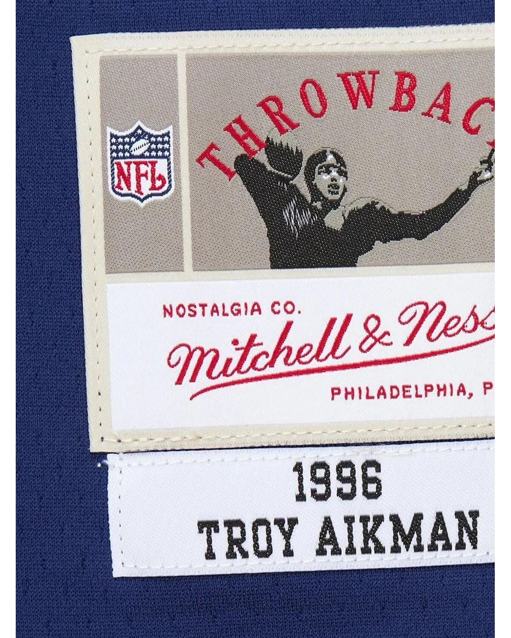 Mitchell & Ness Blue X Nfl Dallas Cowboys 1996 Troy Aikman Jersey for men