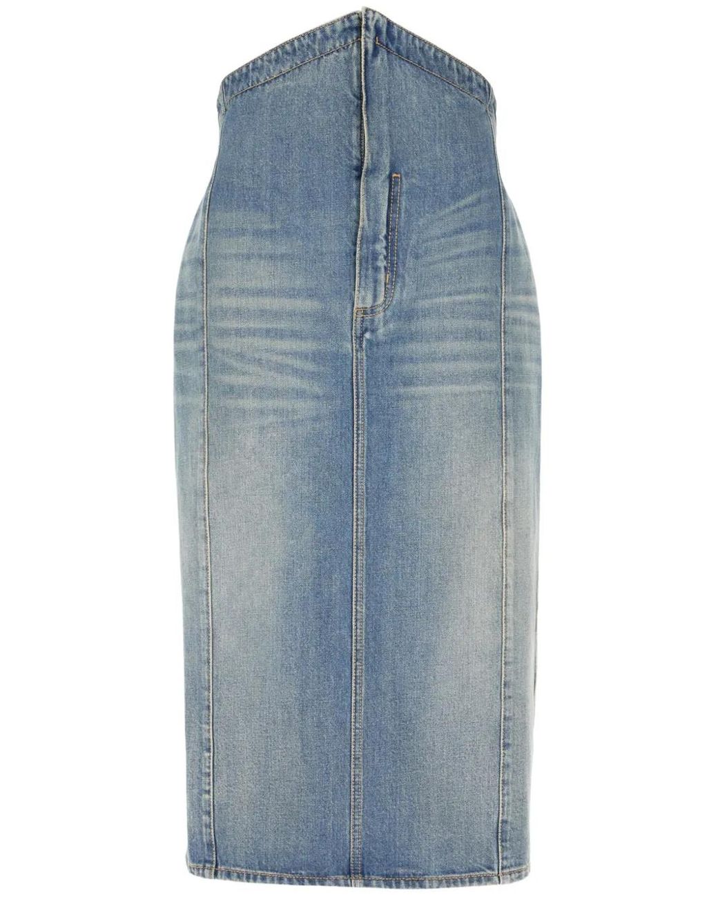McQueen Midi-Spijkerrok in het Blue