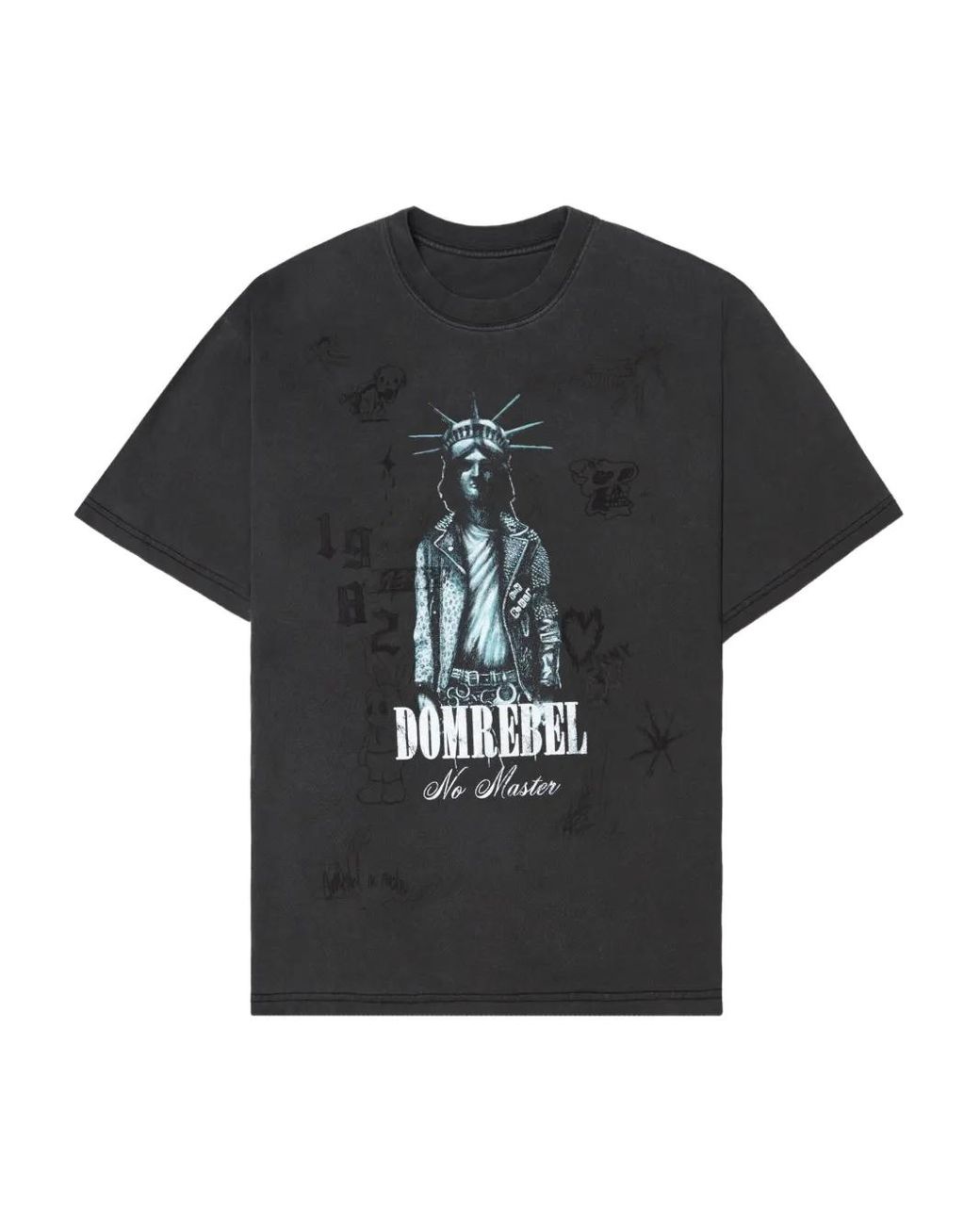 DOMREBEL Black Gotham T-Shirt for men