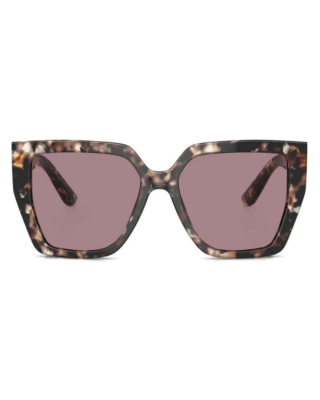 Dolce & Gabbana Brown Oversize-Frame Sunglasses