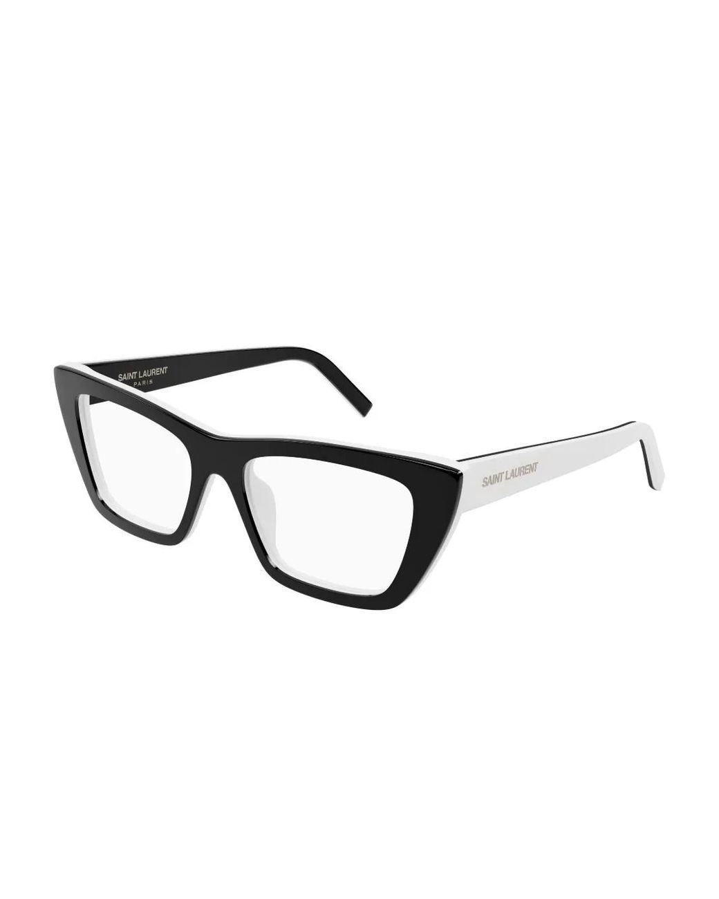 Saint Laurent Black Square-Frame Glasses