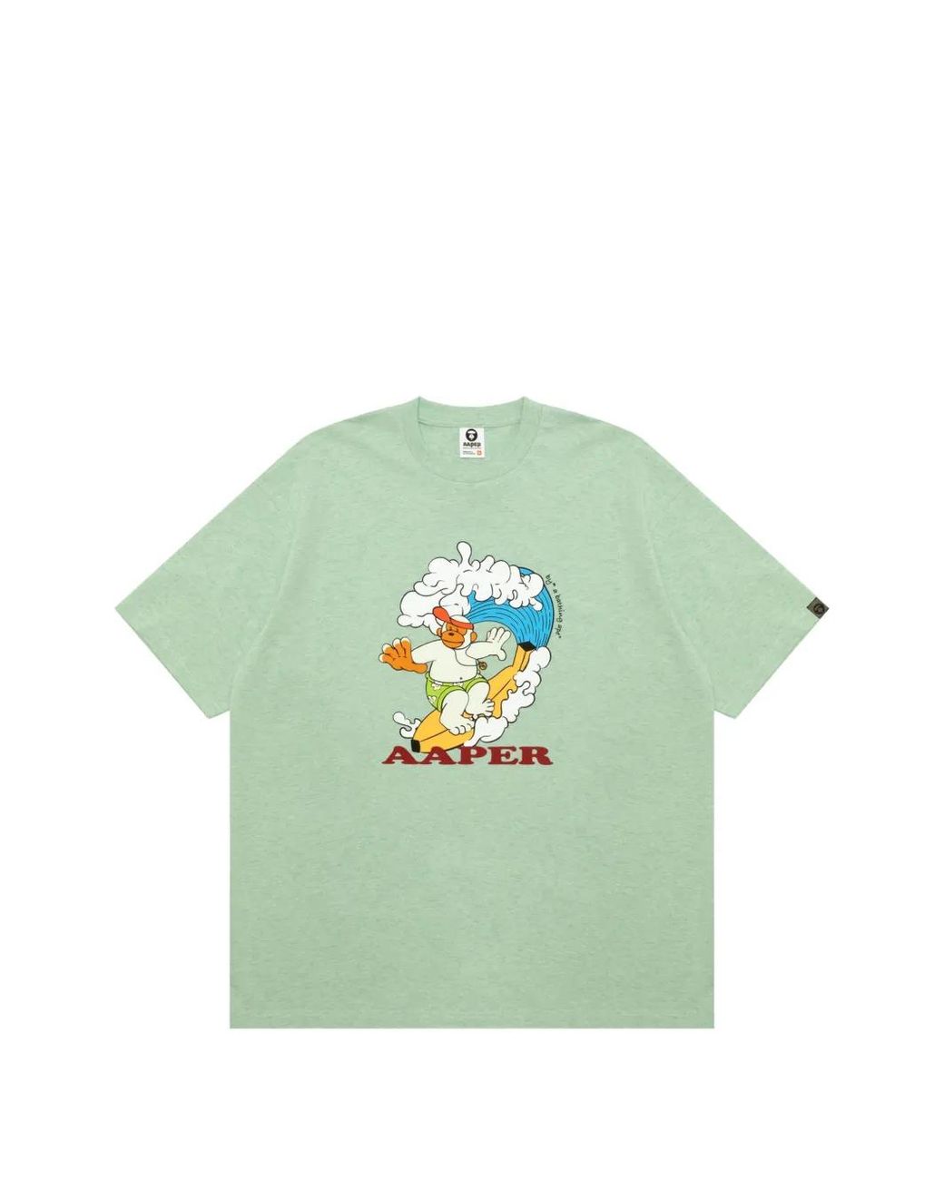 Aape By A Bathing Ape Green Graphic-Print T-Shirt for men