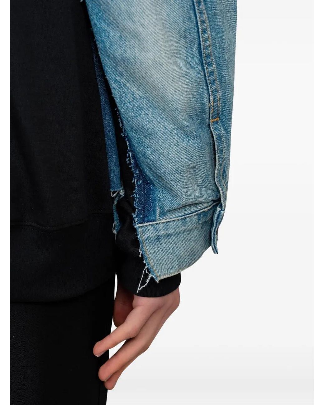 Junya Watanabe Blue Denim Panelled Jacket for men
