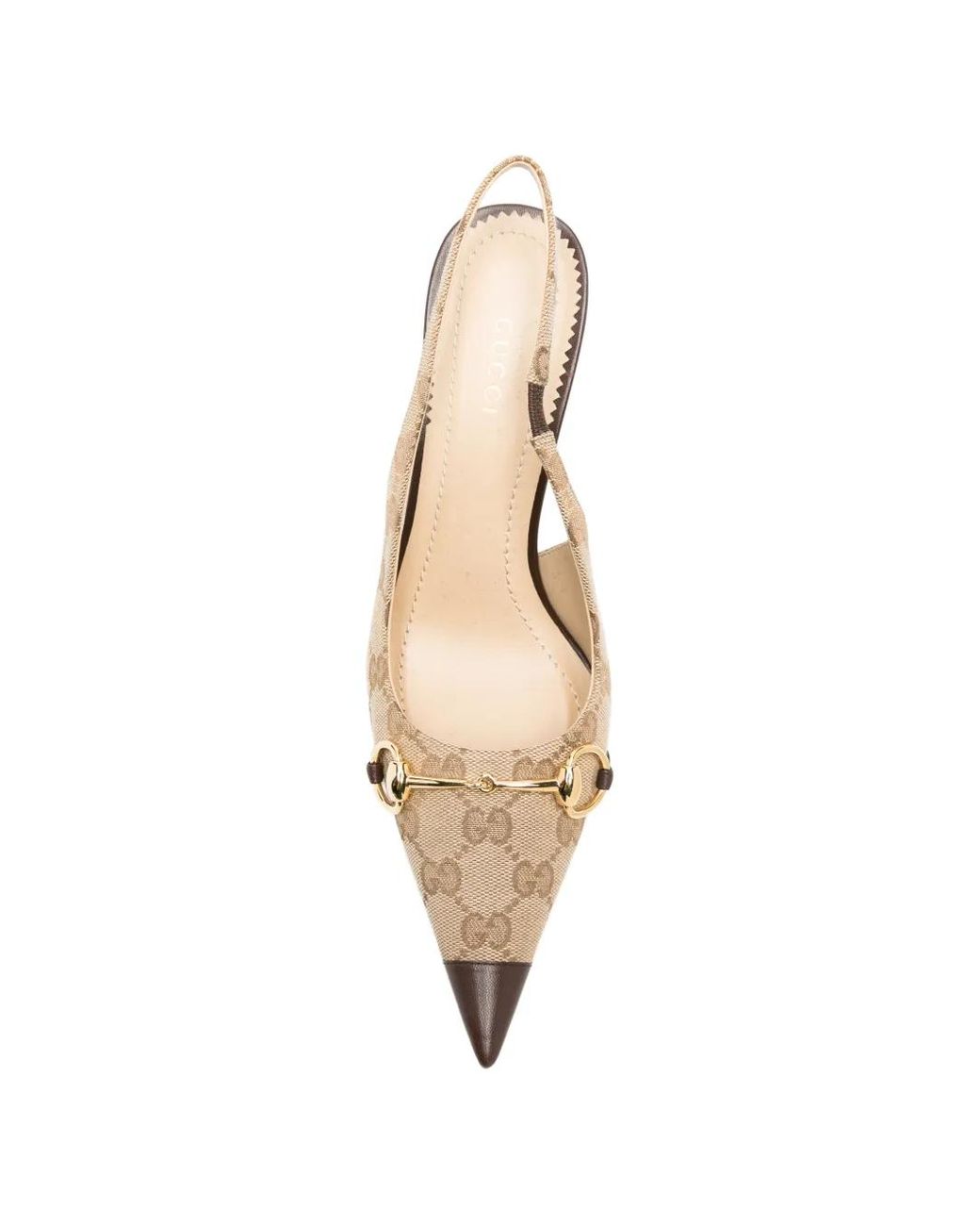 Gucci Natural Donna Slingback Pumps