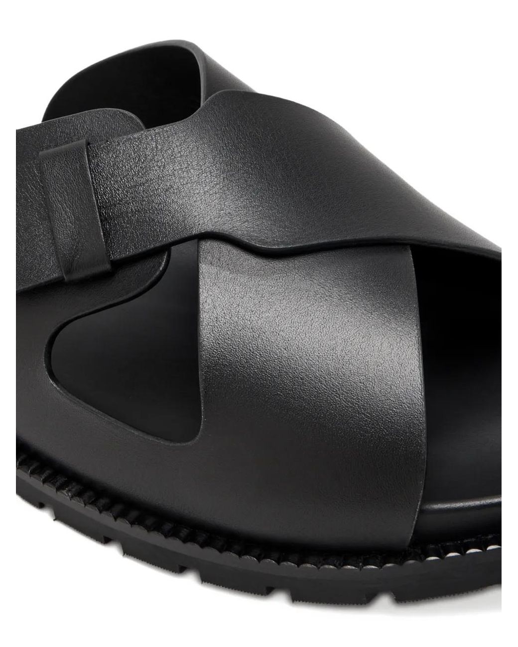 Neil Barrett Black Leather Sandals for men
