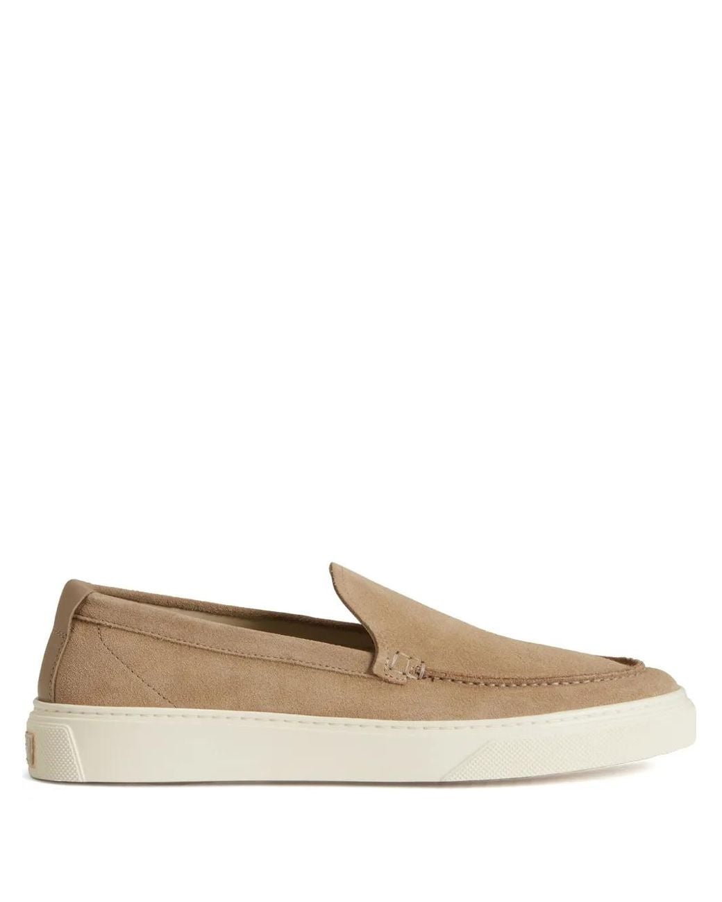 Woolrich Natural Slip-On Suede Loafers for men
