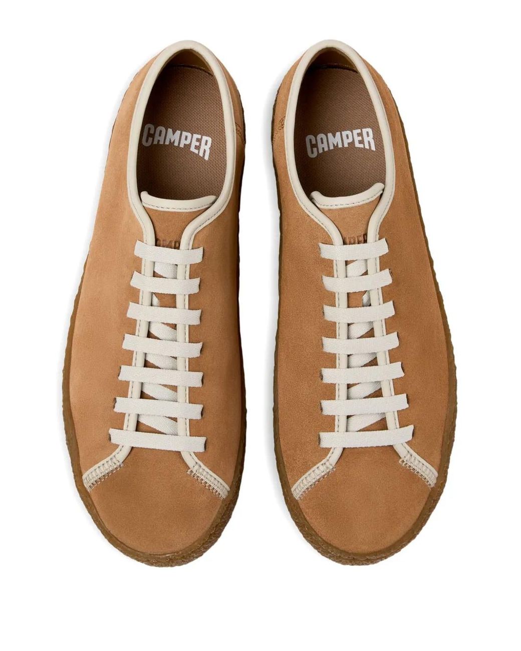 Camper Brown Peu Suede Sneakers for men