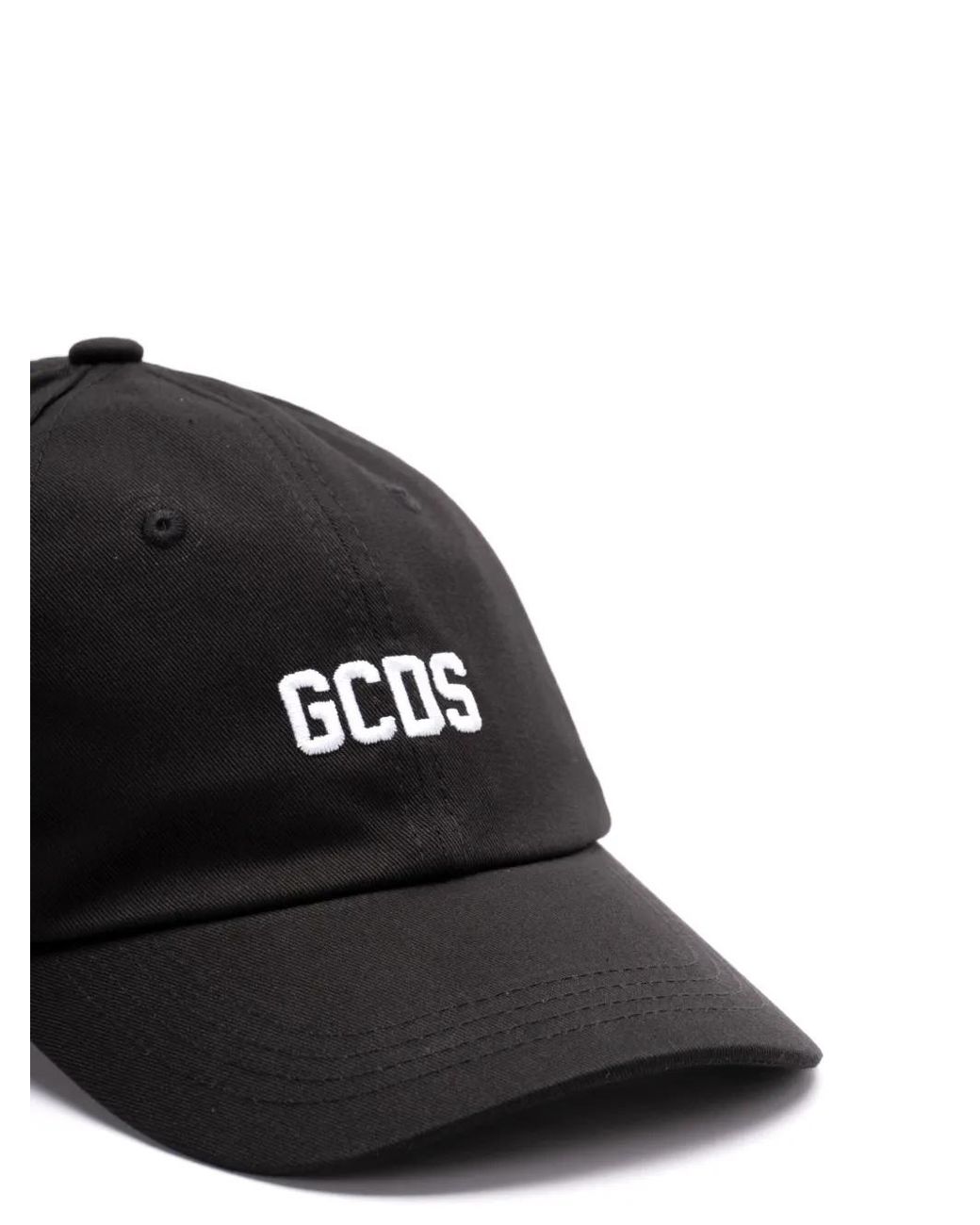 Gcds Black Logo-Embroidered Baseball Cap
