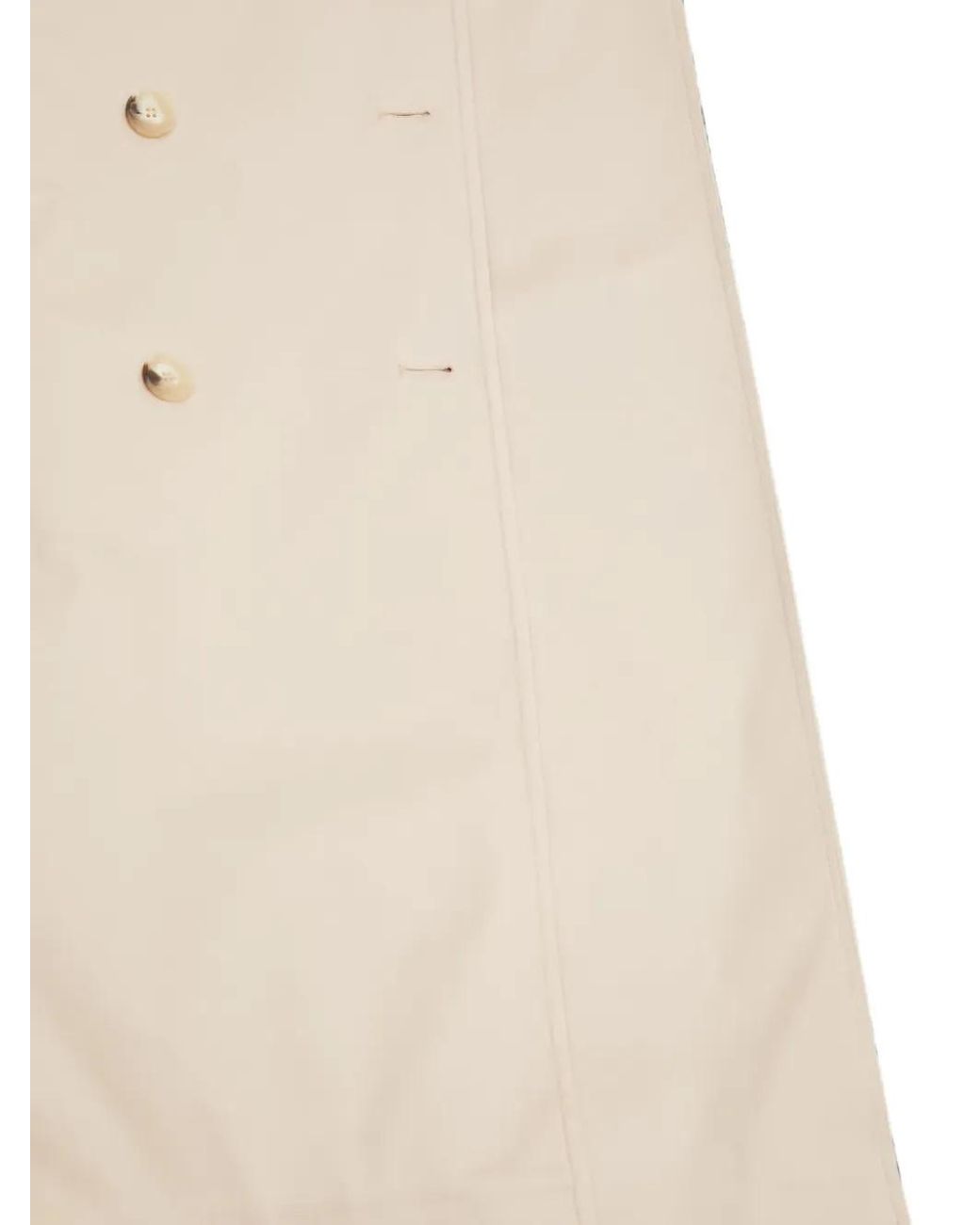 Gabardina Con Cinturón Lacoste de color Natural