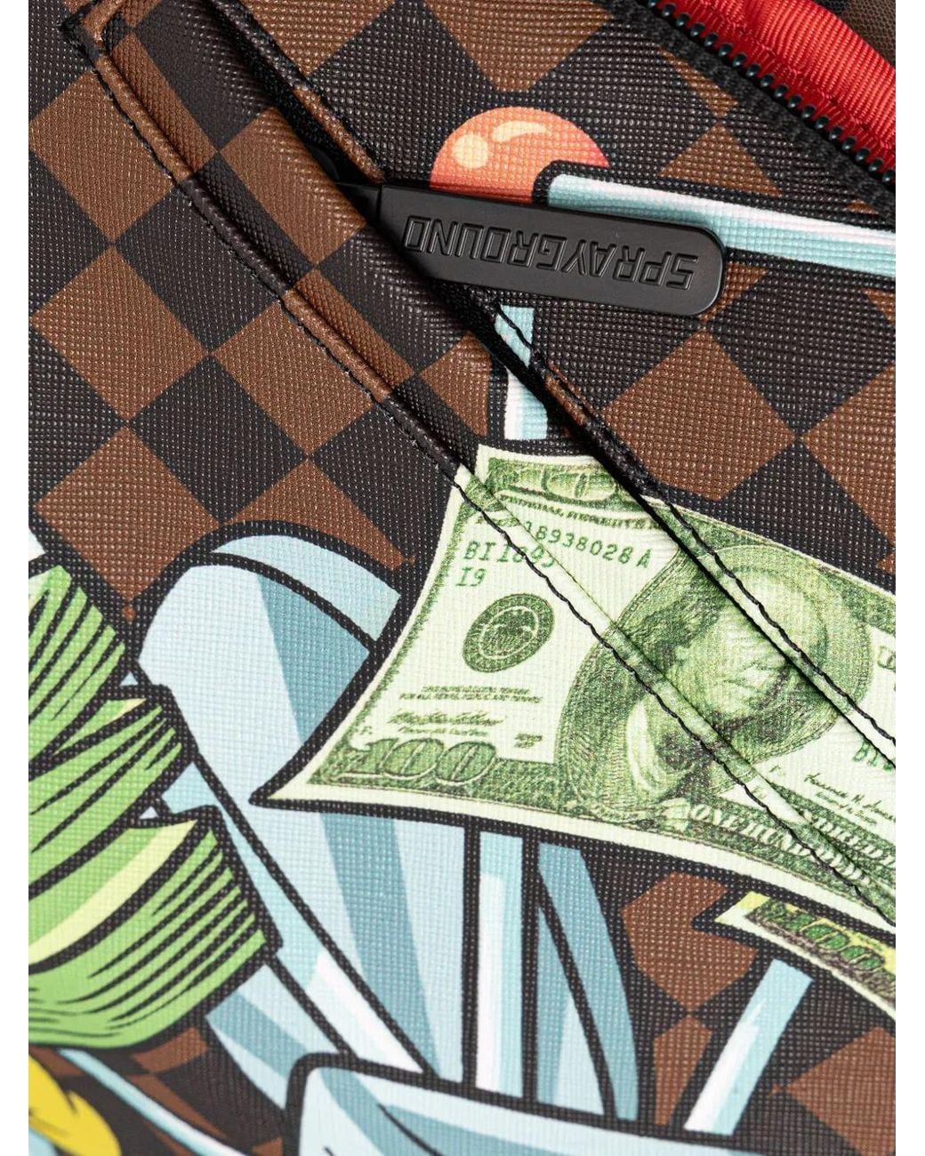 Sprayground Blue Inspector Gadget Check-Pattern Backpack