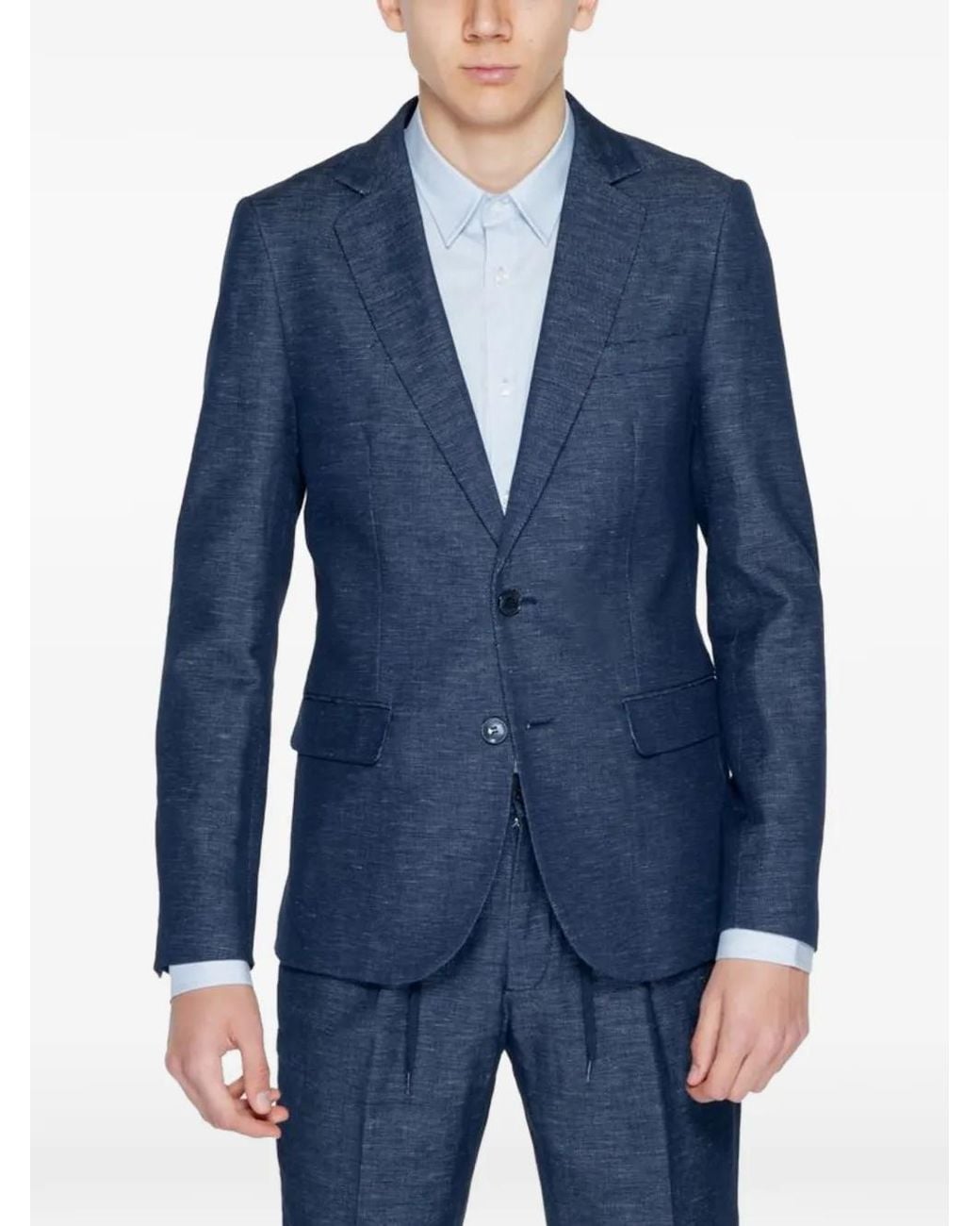 Antony Morato Blue Long-Sleeve Shirt for men