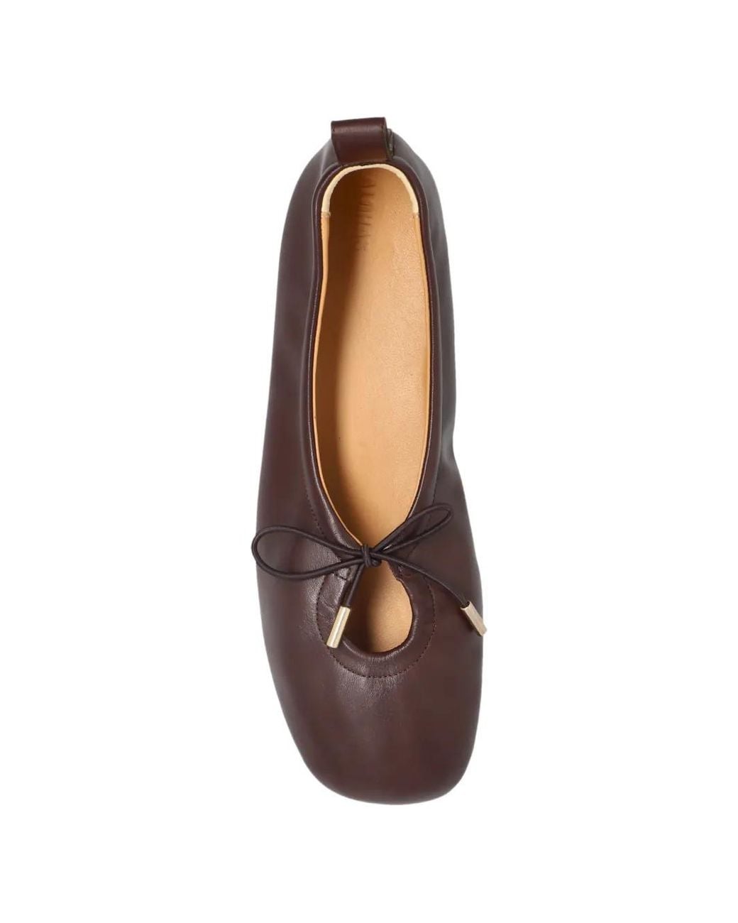 Alohas White Rosalind Leather Ballet Flats