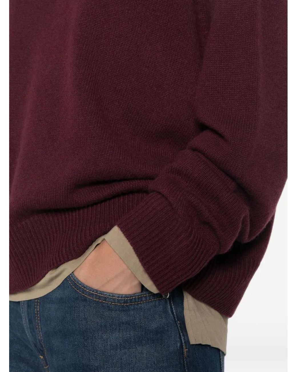 Soft Goat Red Pullover Mit Raglanärmeln