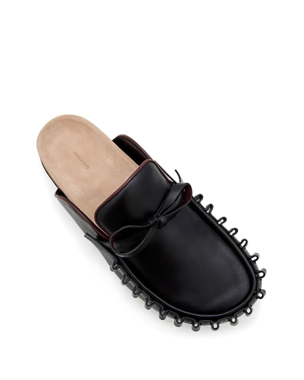 J.W. Anderson Black Bow Tie Leather Mules