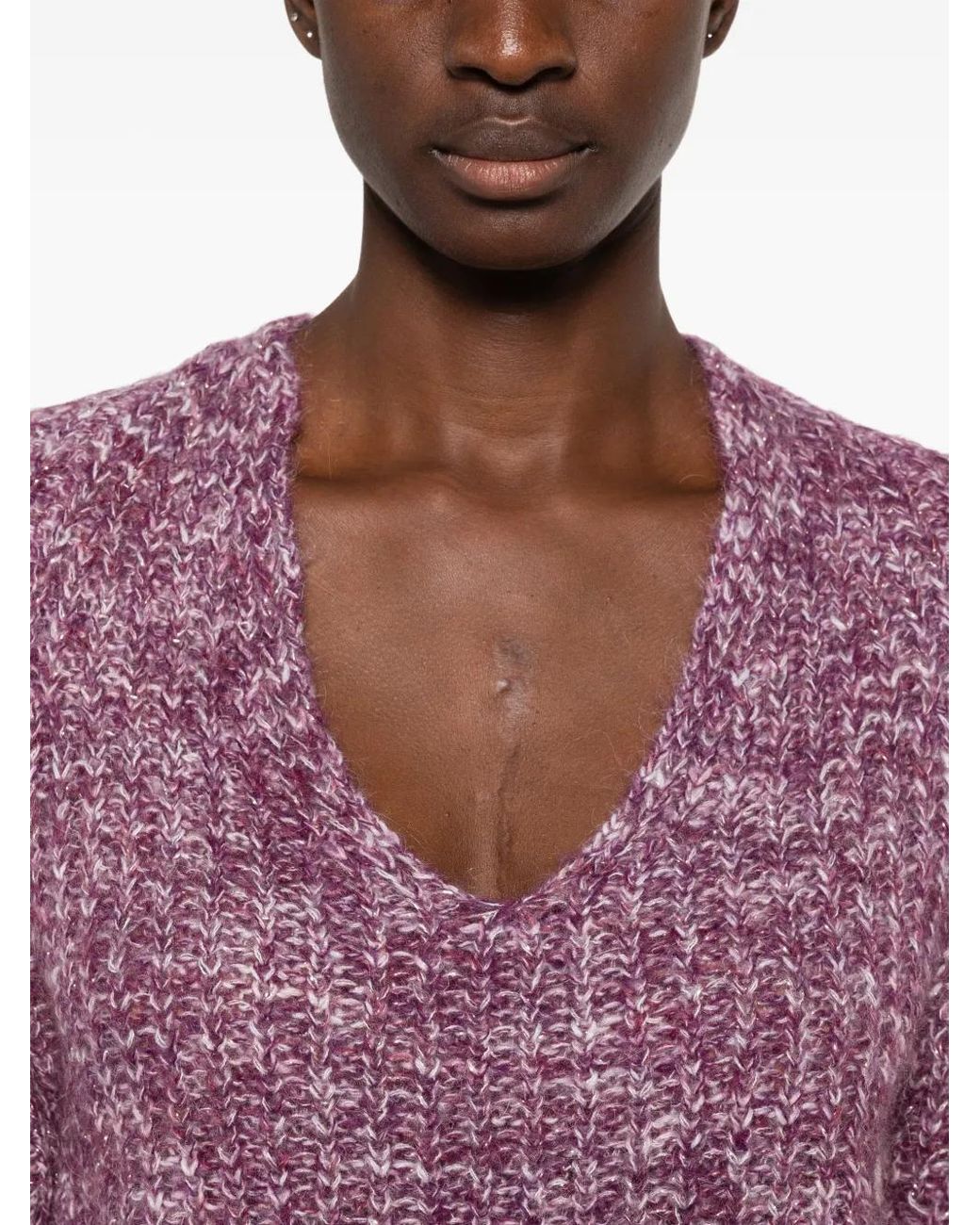 Pennyblack Purple V-Neck Sweater