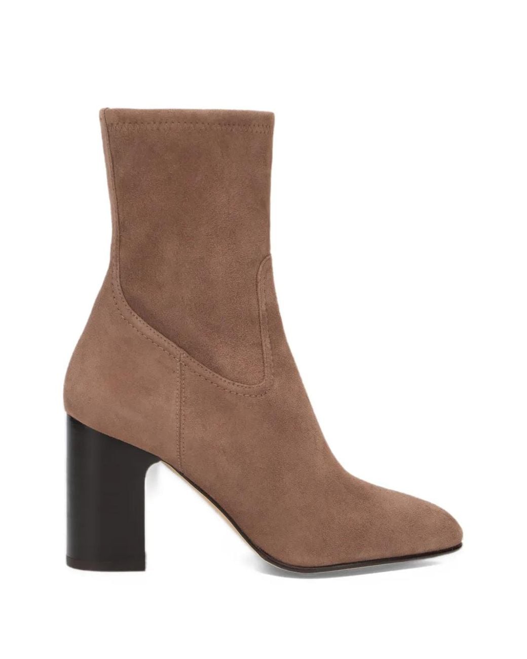 Stuart Weitzman Brown Mulberry Stretch Suede Boots