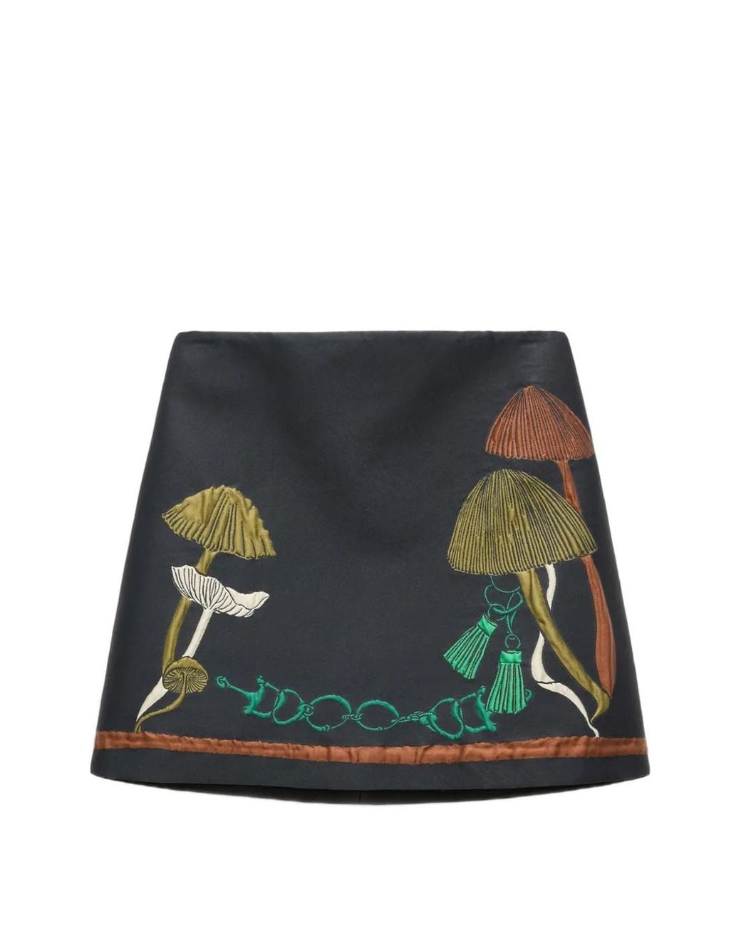 Dorothee Schumacher Green Trippy Garden Embroidered Mini Skirt