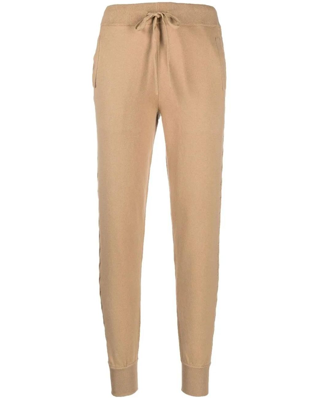 Ralph Lauren Natural Vendira Knitted Tapered Trousers