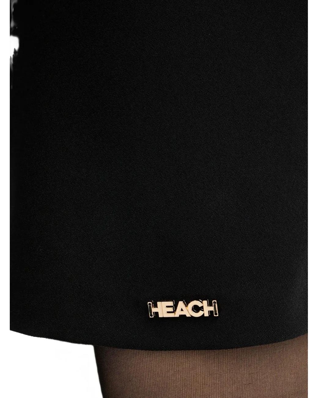 Silvian Heach Black V-Neck Long-Sleeve Mini Dress