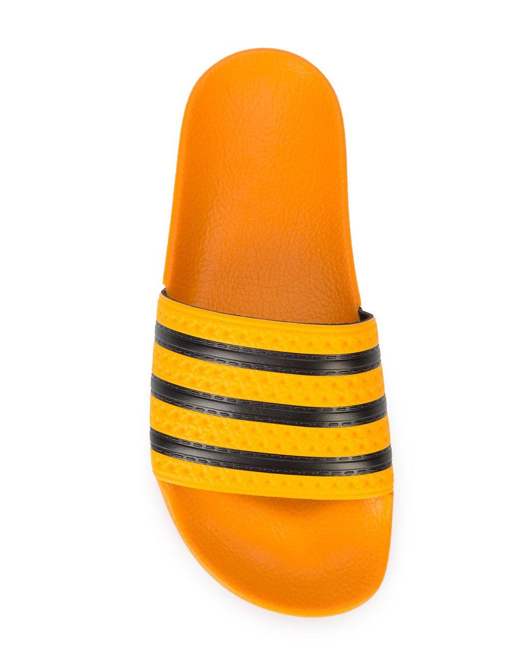 adidas Rubber Striped Slides in Yellow & Orange (Yellow) for Men | Lyst