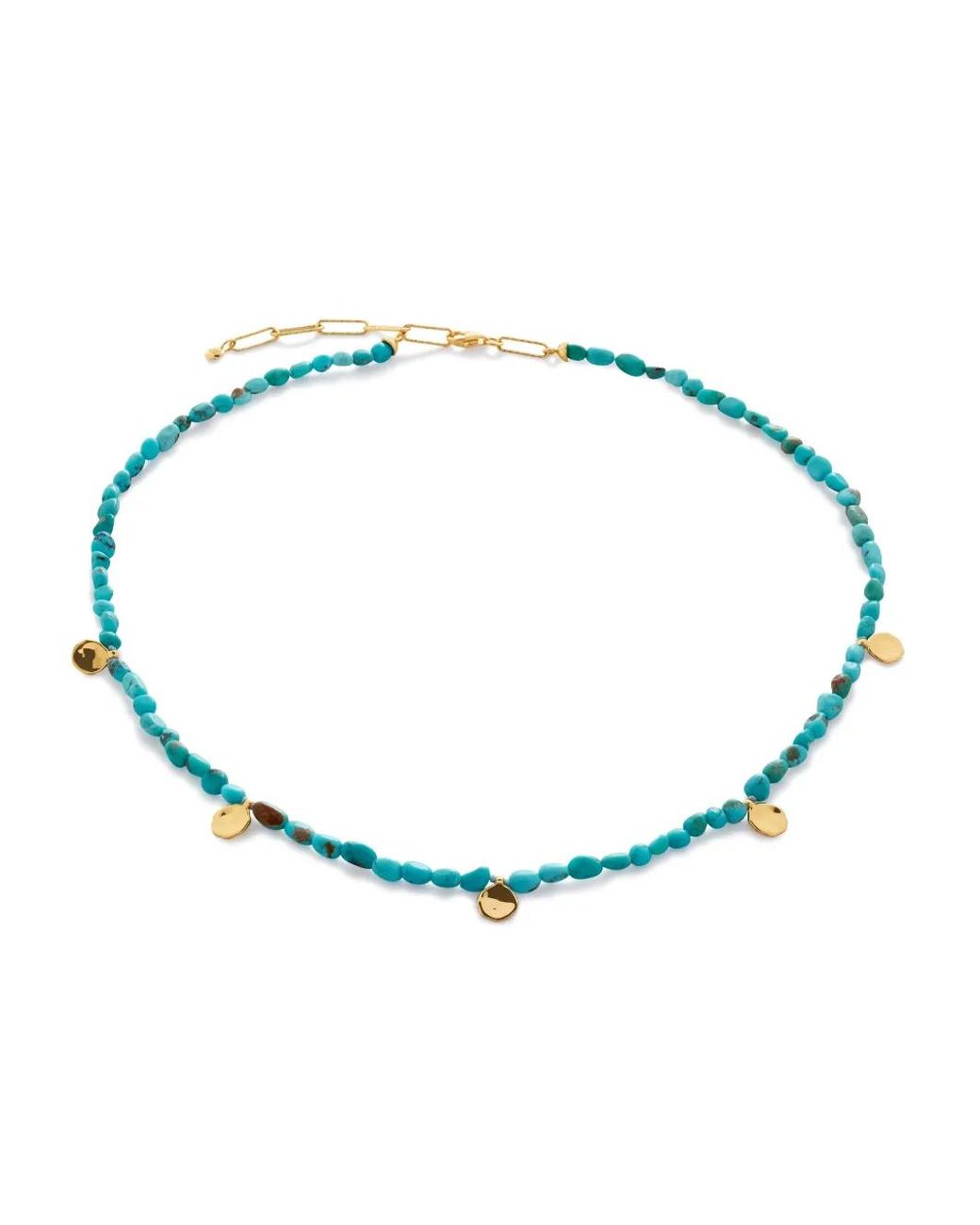 Monica Vinader Blue Rio Gemstone Beaded Necklace