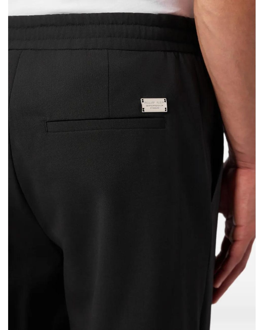 Philipp Plein Blue Pantalon De Costume À Lien De Resserrage for men