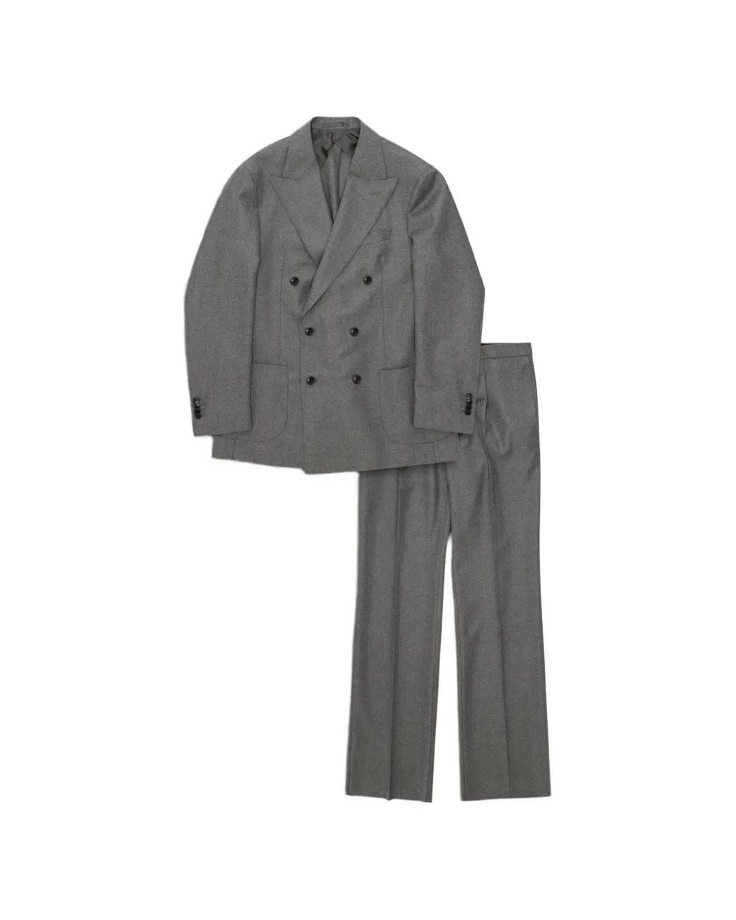 Fortela Gray Totò Double-Breasted Suit (Set Of Two) for men