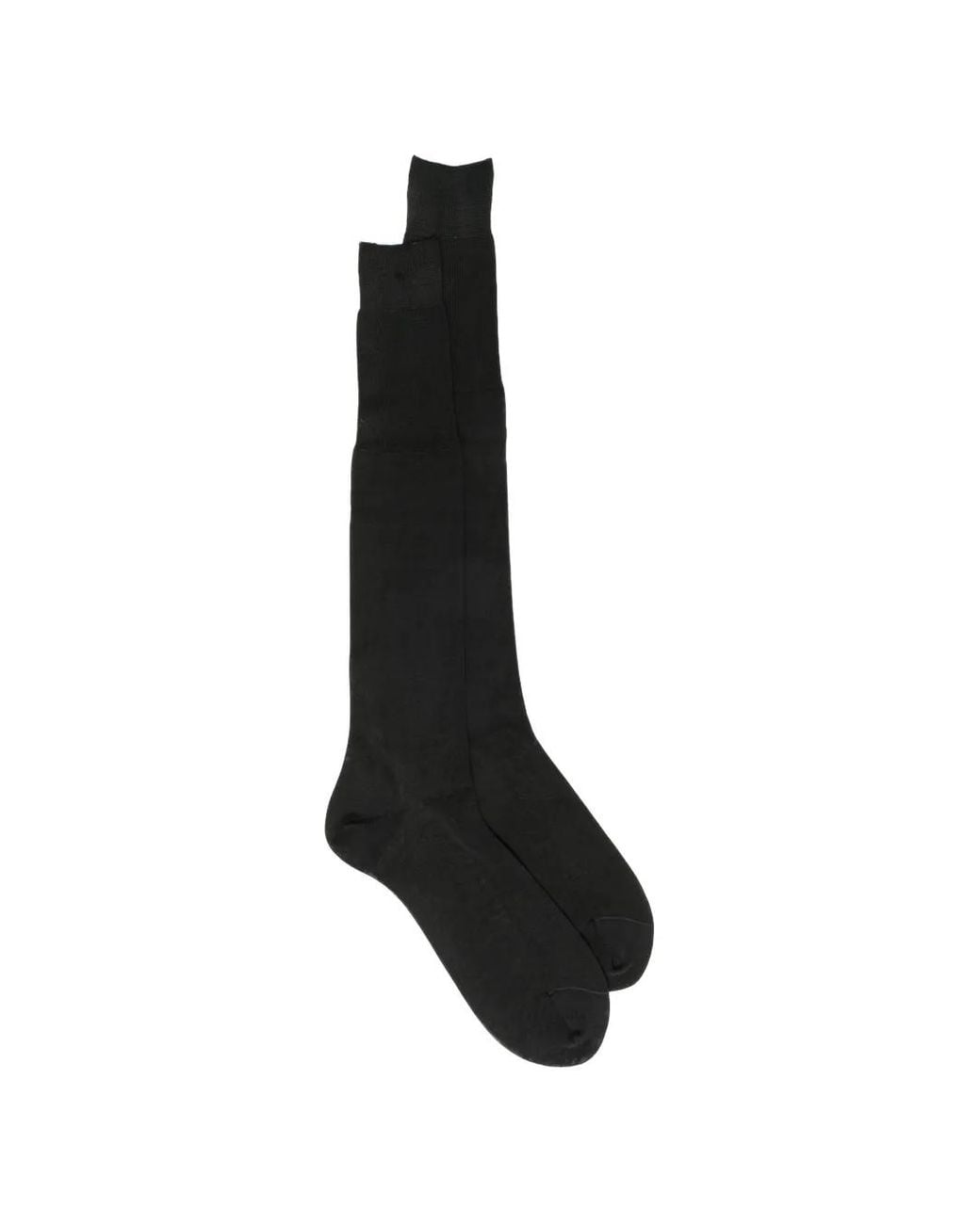 Zegna Black Logo-Print Socks