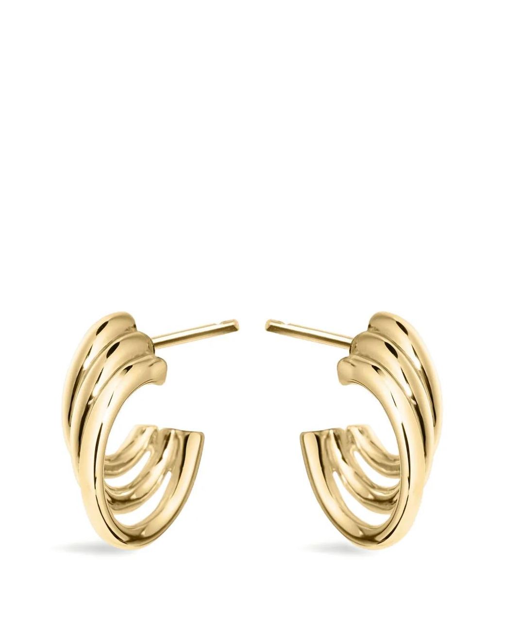 Shaun Leane Metallic Bound Hoop Earrings