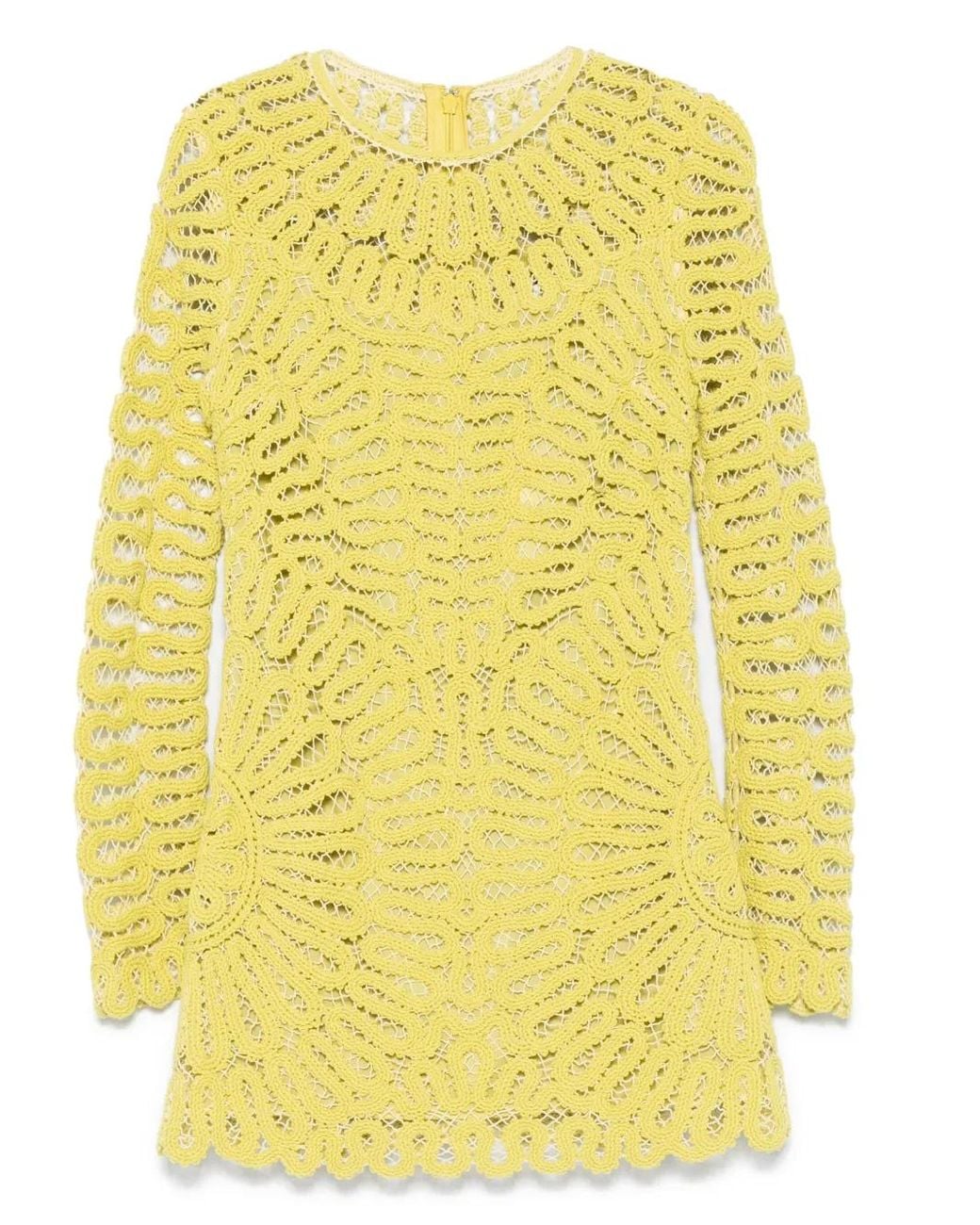 Jonathan Simkhai Yellow Mccall Mini Dress