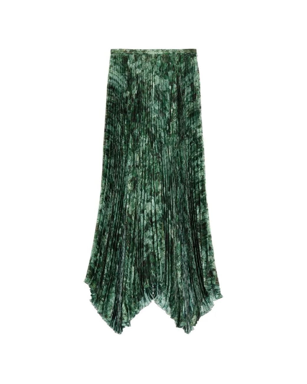 Valentino Garavani Green Long Skirt