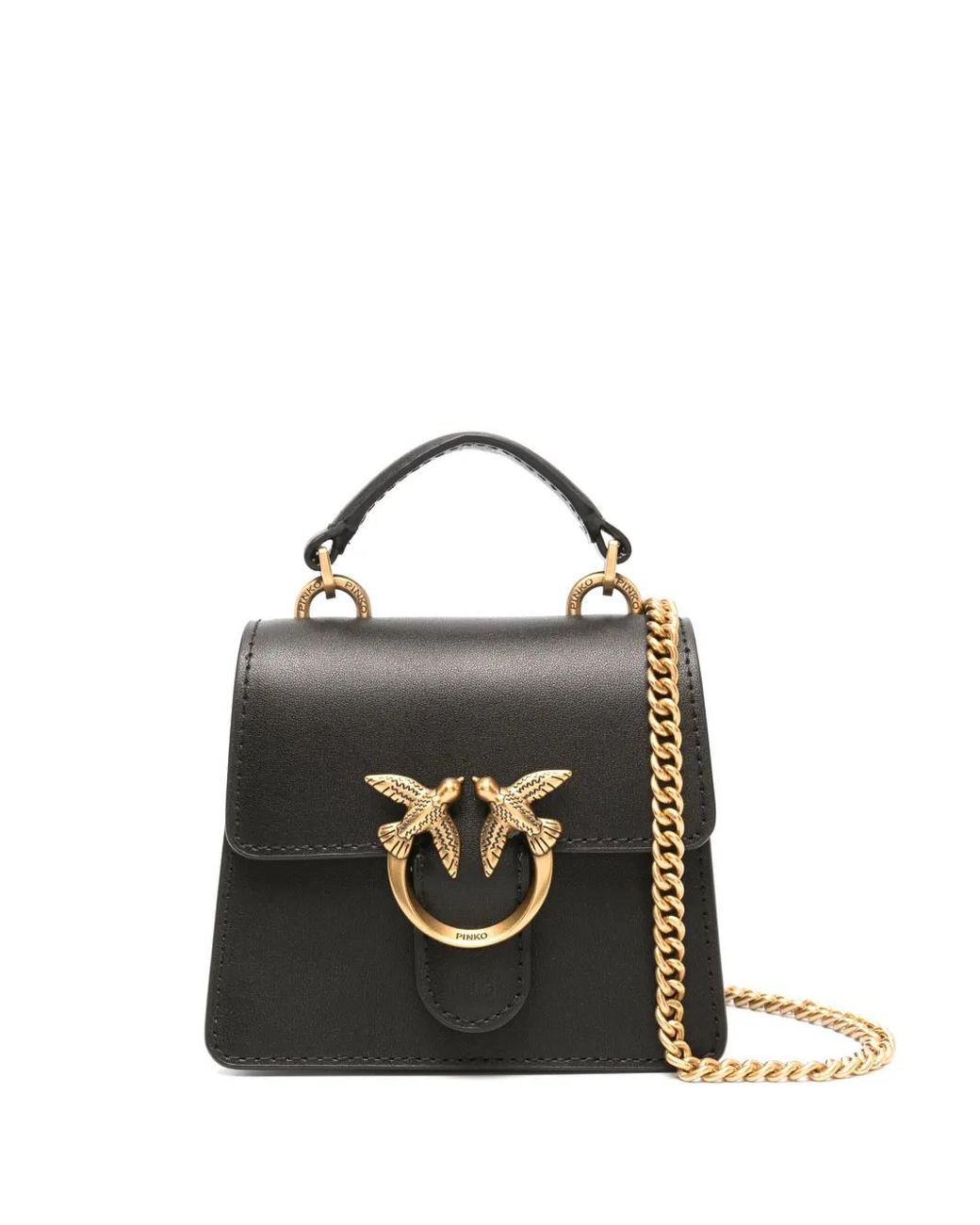 Pinko Micro Love One Cross Body Bag in Black Lyst UK