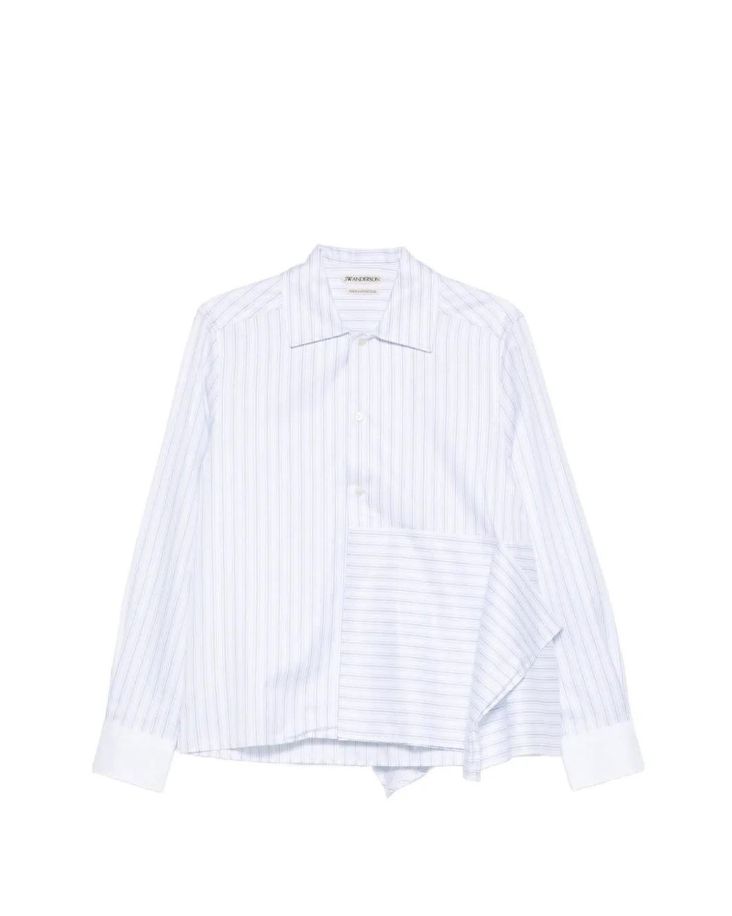 J.W. Anderson White Striped Panel Shirt