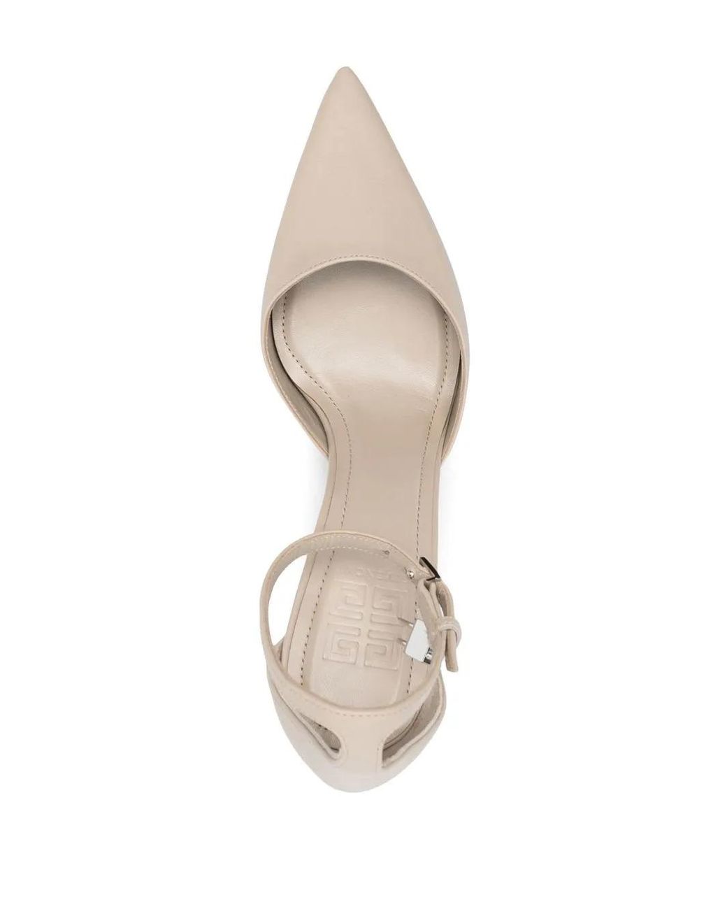 Givenchy White Charm-Detail Ankle-Strap Pumps